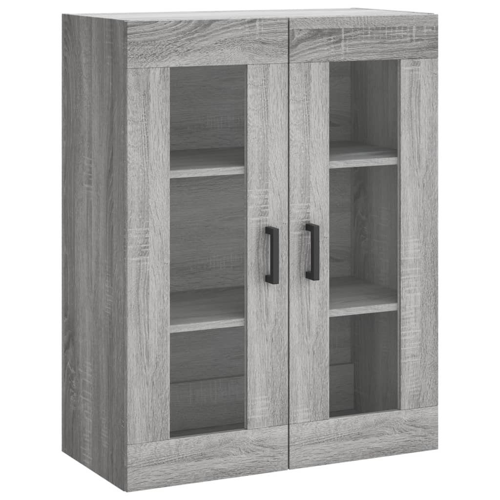furnicato Wandhängeschrank Wandschrank Grau Sonoma 69,5x34x90 cm, 1-tlg.