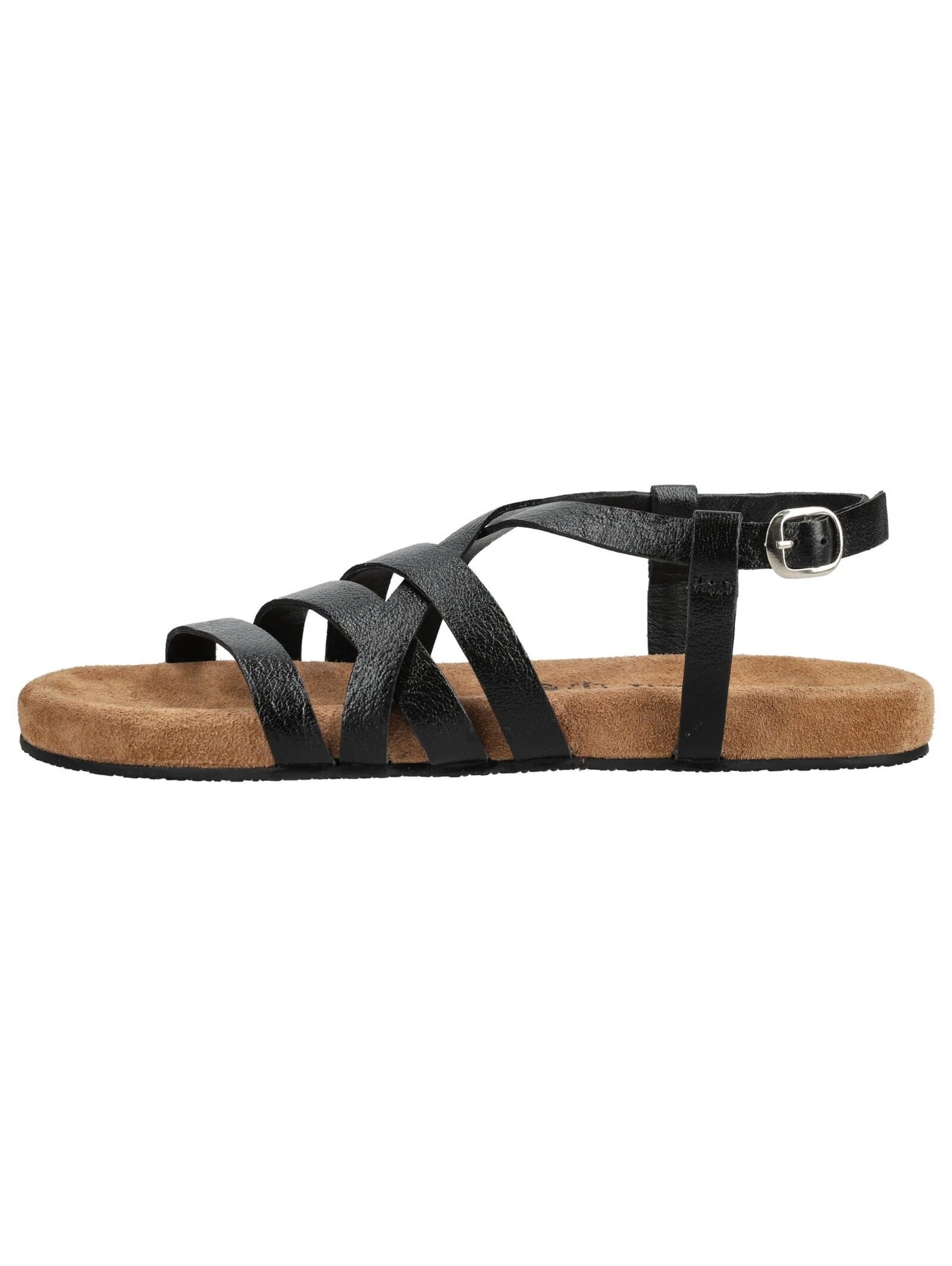 Lazamani Lazamani Sandalen Leder/Textil Riemchensandale