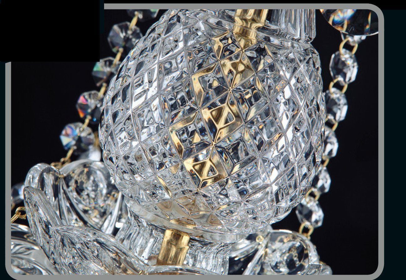 Xlmoebel Kronleuchter Kronen Lüster Lampe Deckenleuchte Kristall Beleuchtung Klassik, Hergestellt in Europa