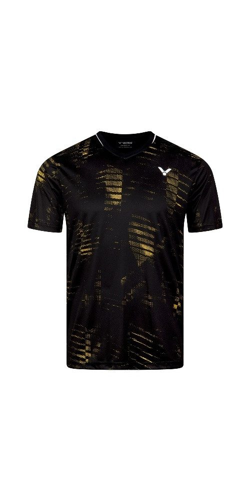 VICTOR T-Shirt T-53102 C (100% Polyester) schwarz/gelb Herren günstig online kaufen