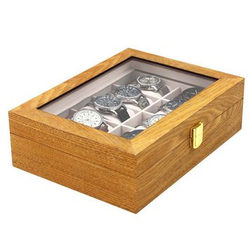 Lindberg&Sons Uhrenbox Graziöse Uhrenbox aus Eschenholz Design mit 10 Fächern