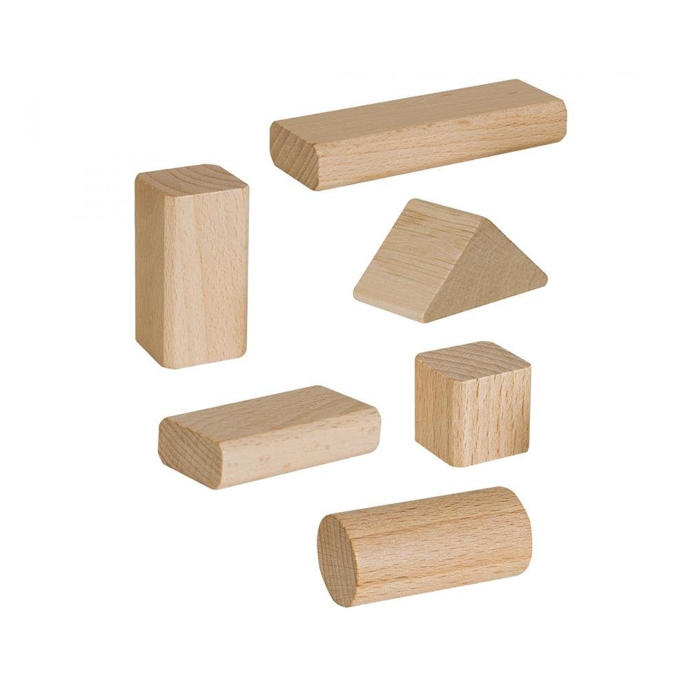 St), (50 Holzbaukasten naturbelassen Konstruktionsspielzeug Natur Holzbausteine, Holzspielzeug Eichhorn