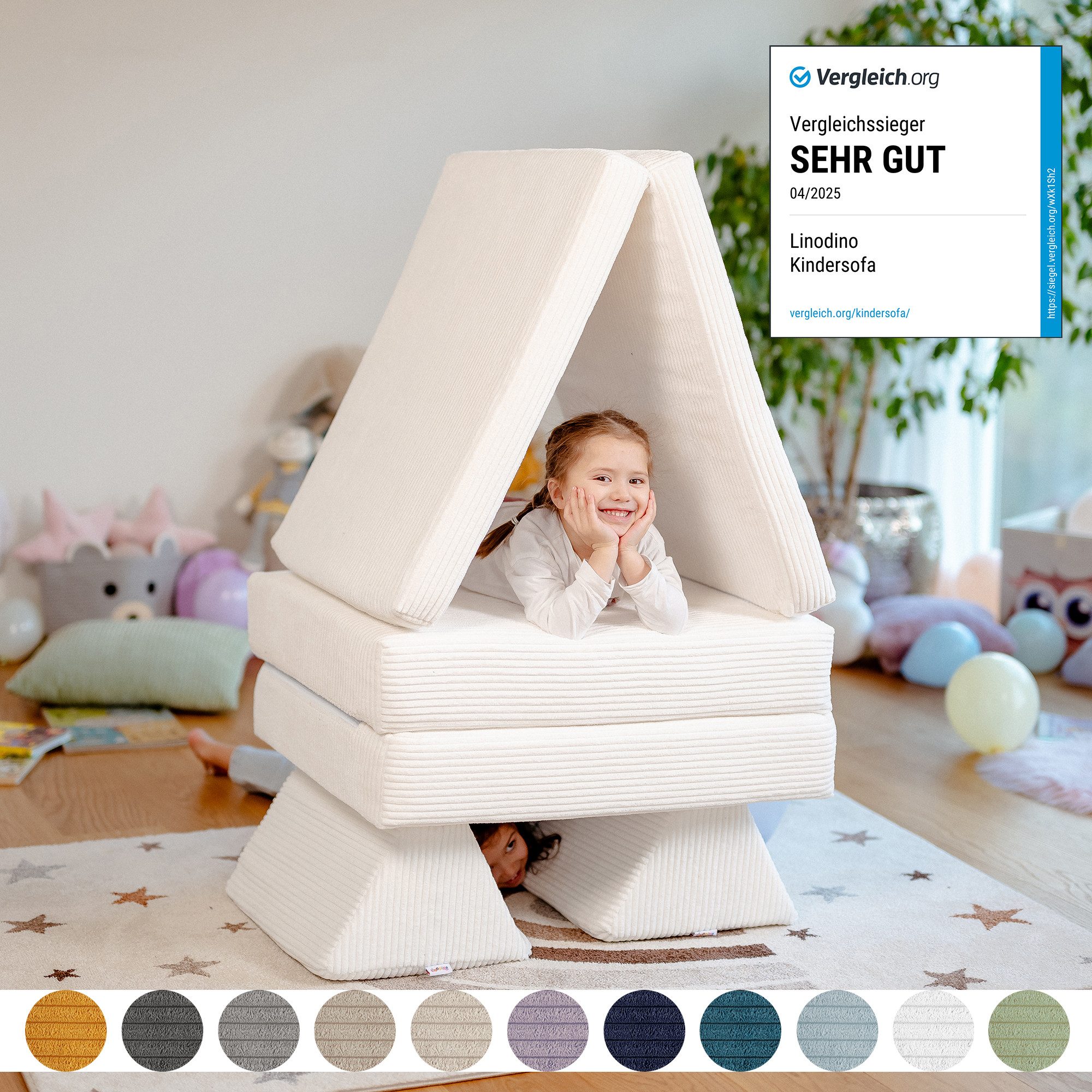 Linodino Kindersofa Spielsofa I aus Schaumstoff günstig online kaufen