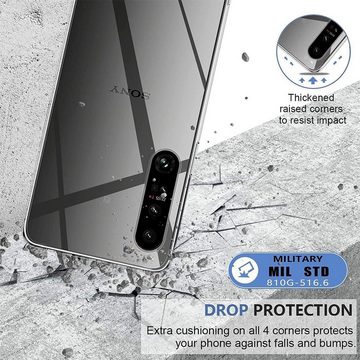 CoolGadget Handyhülle Transparent Ultra Slim Case für Sony Xperia 1 IV 6,5 Zoll, Silikon Hülle Dünne Schutzhülle für Xperia 1 IV Hülle