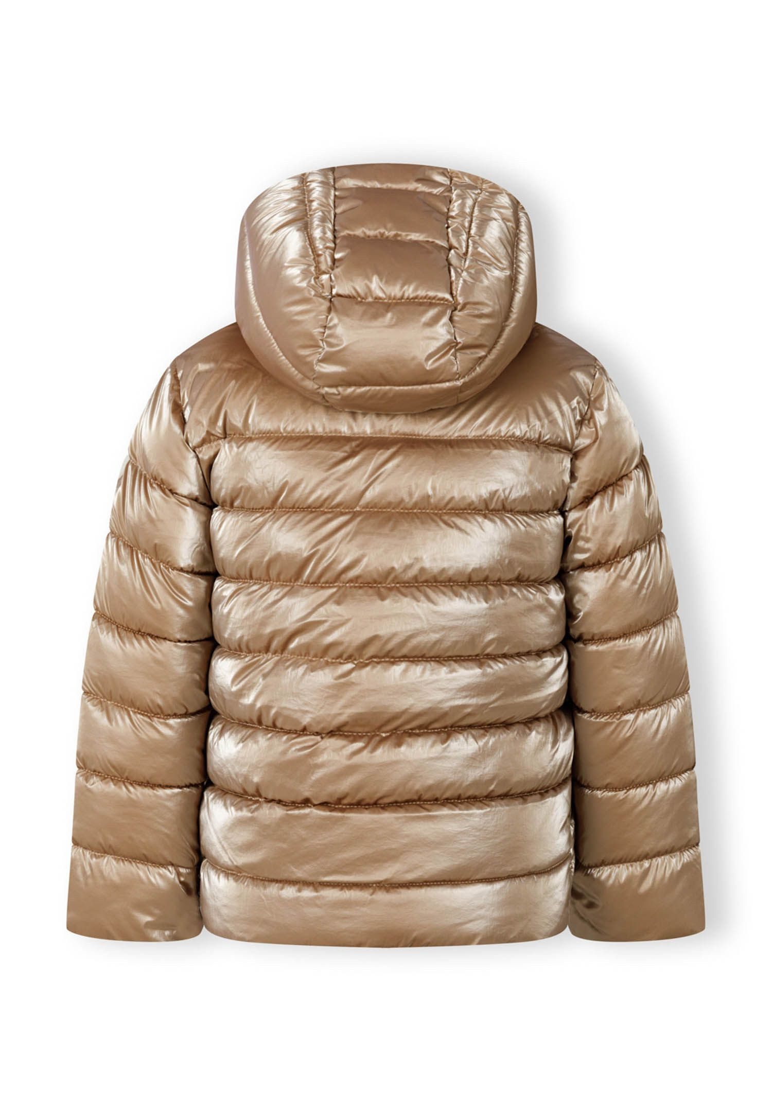 MINOTI Winterjacke Gefütterte Steppjacke mit Kapuze und Aufnäher am Ärmel (9m-8y) trendiger Aufnäher am Ärmel