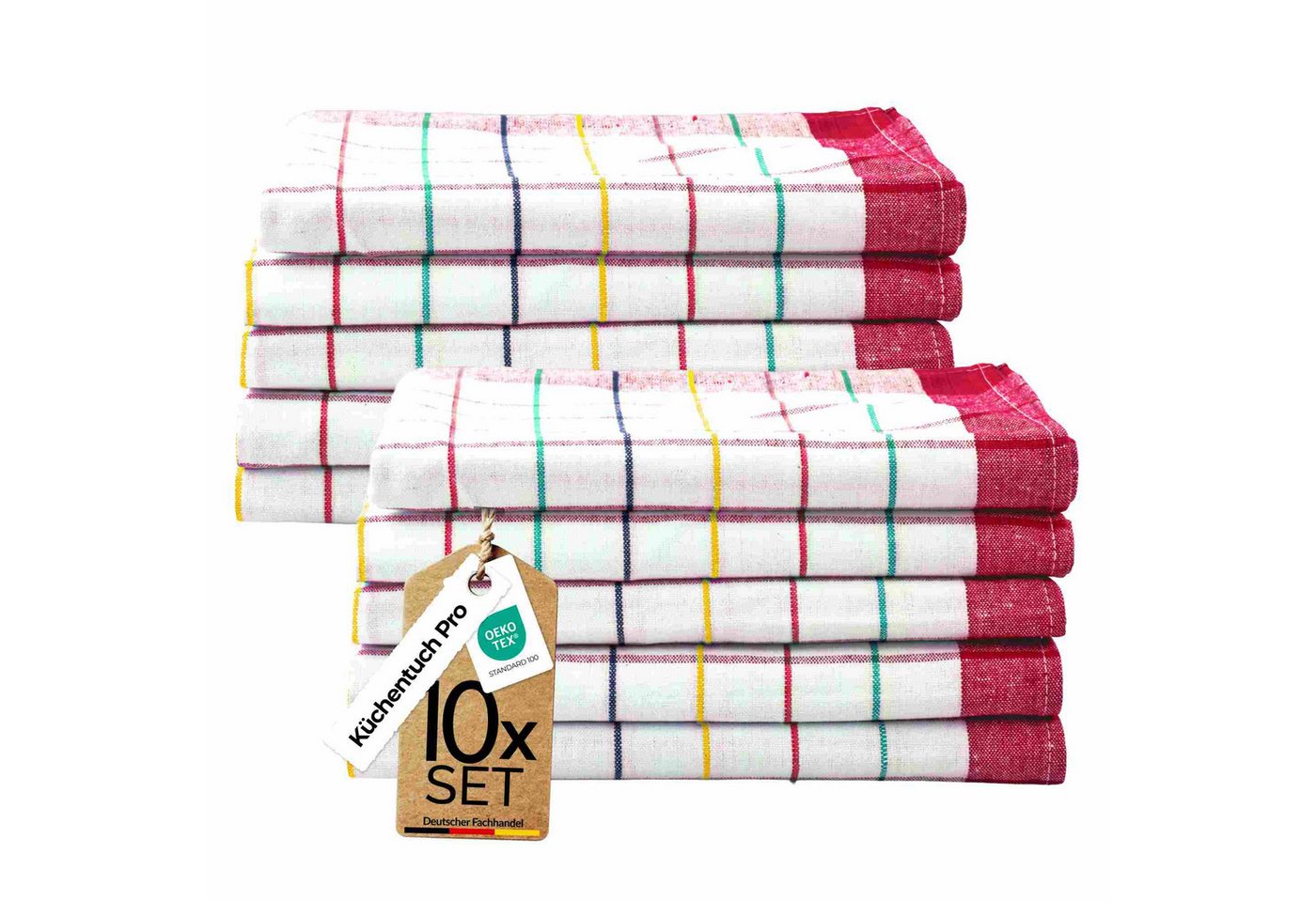 etérea Himmlische Qualität Geschirrtuch Premium, (Packung, 10-tlg)
