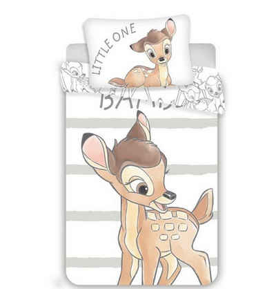 Babybettwäsche Baby Bettwäsche Disney Bambi 100 x 135 cm 100% Baumwolle, Disney
