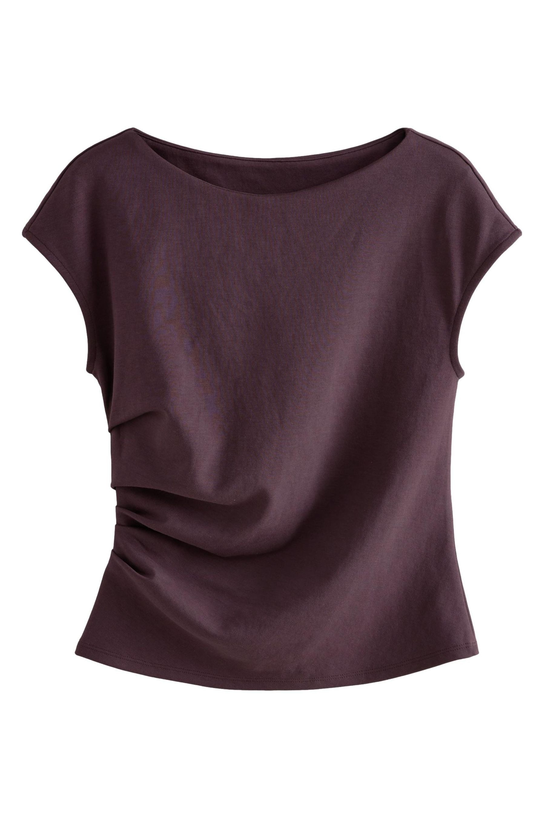 Next T-Shirt Drapiertes T-Shirt aus Jersey günstig online kaufen