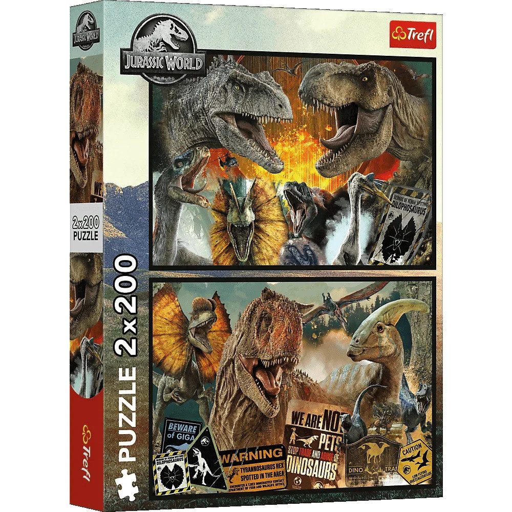 Trefl Puzzle Trefl, Jurassic World, 2x 200 Teile Puzzle, 200 Puzzleteile