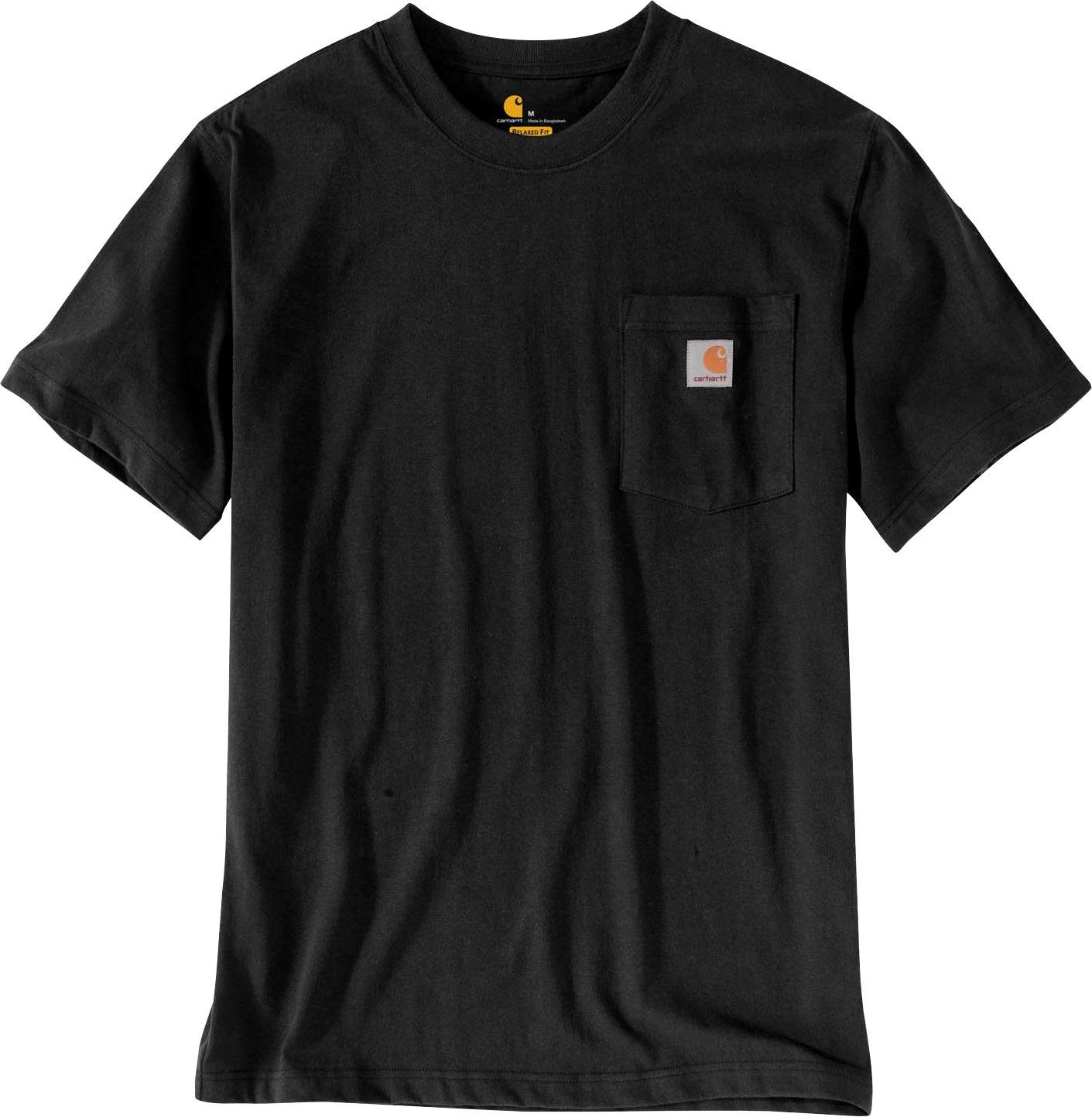 (2-tlg., hellbraun Carhartt Set) und T-Shirt schwarz 2er