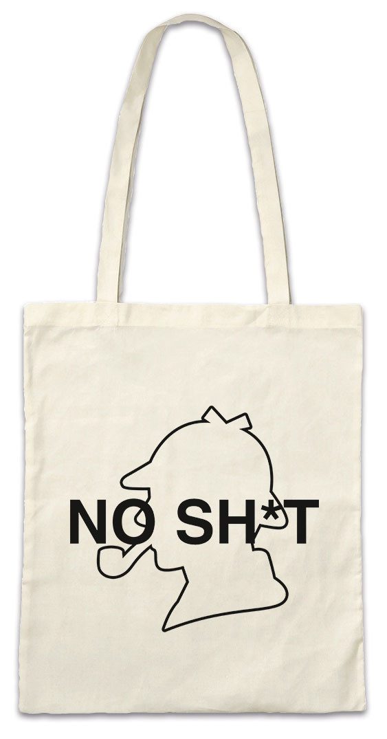 Beuteltasche Sherlock No Sh*t Stofftasche Detective Watson Dedektiv Conan Holmes