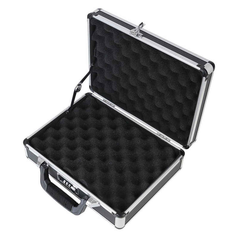 HMF Aufbewahrungsbox Waffenkoffer mit Zahlenschloss, Transportkoffer für Waffen, Airsoft- / Paintball Gewehre, 31x26x11 cm