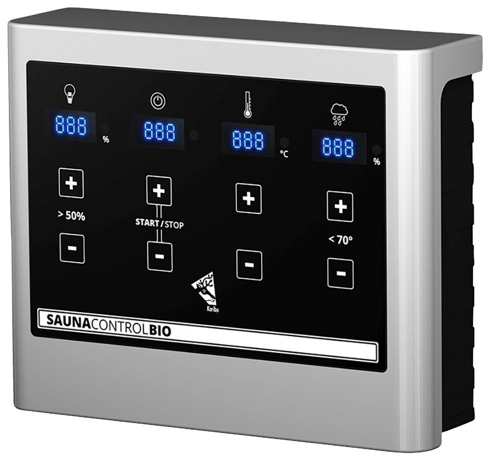 Karibu Bio-Saunaofen, 9 kW, externe Steuerung, (1-St), mit Steinen
