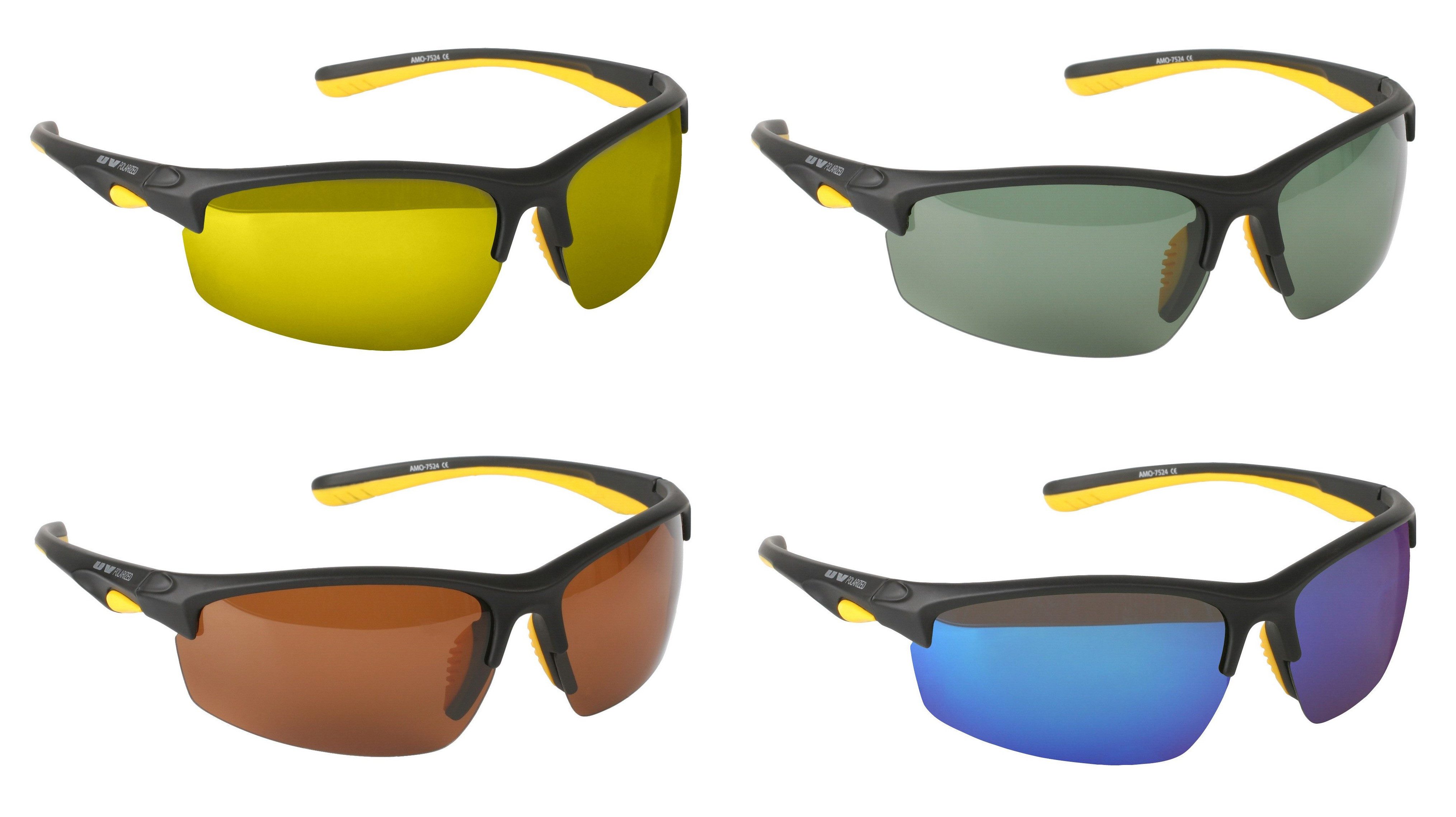 MIKADO Total Fishing Sonnenbrille Sonnenbrille Damen Herren - Polarisiert 7524 Braun von MIKADO FISHING (1-St)