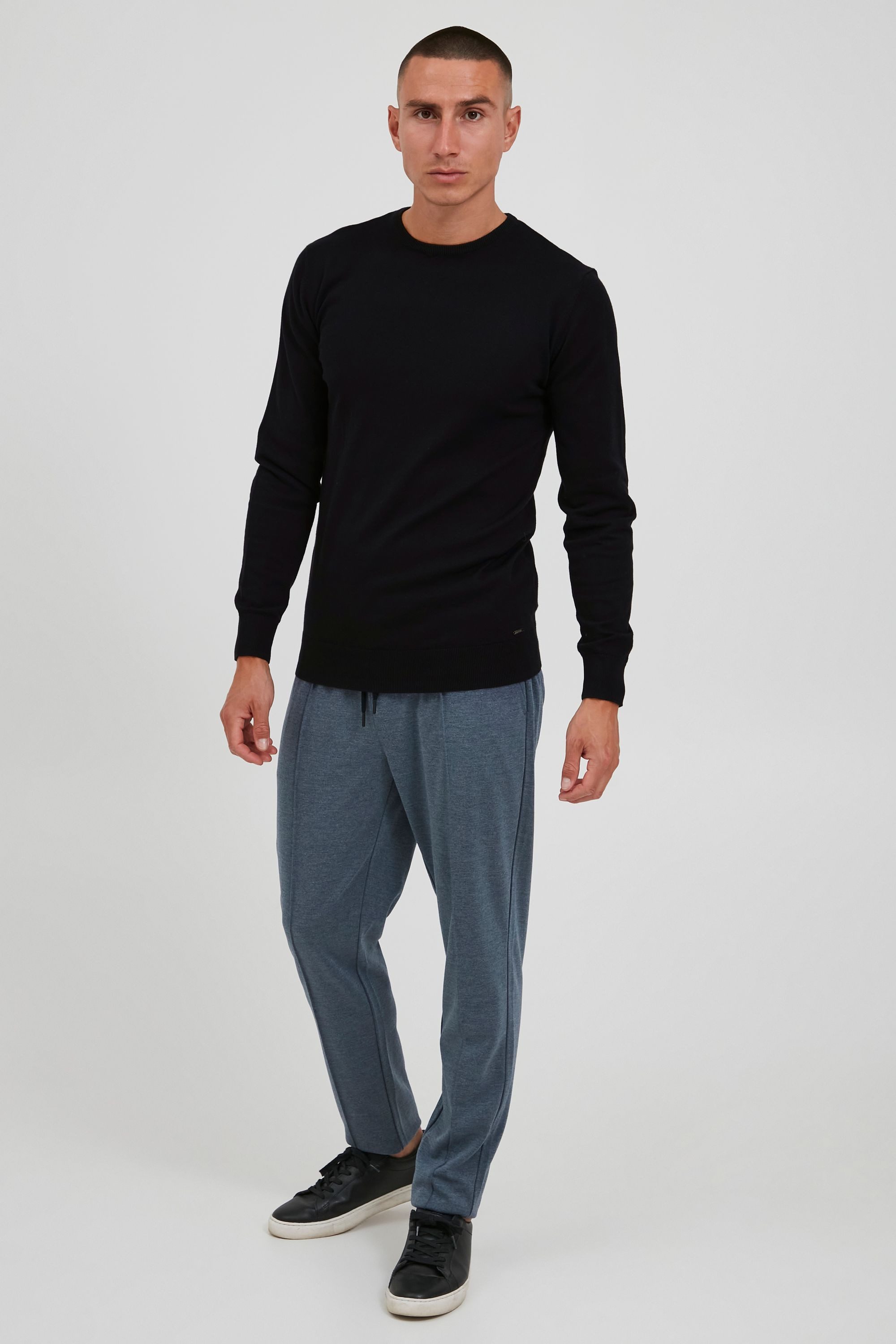 Indicode Rundhalspullover IDBadan Herren Feinstrickpullover günstig online kaufen