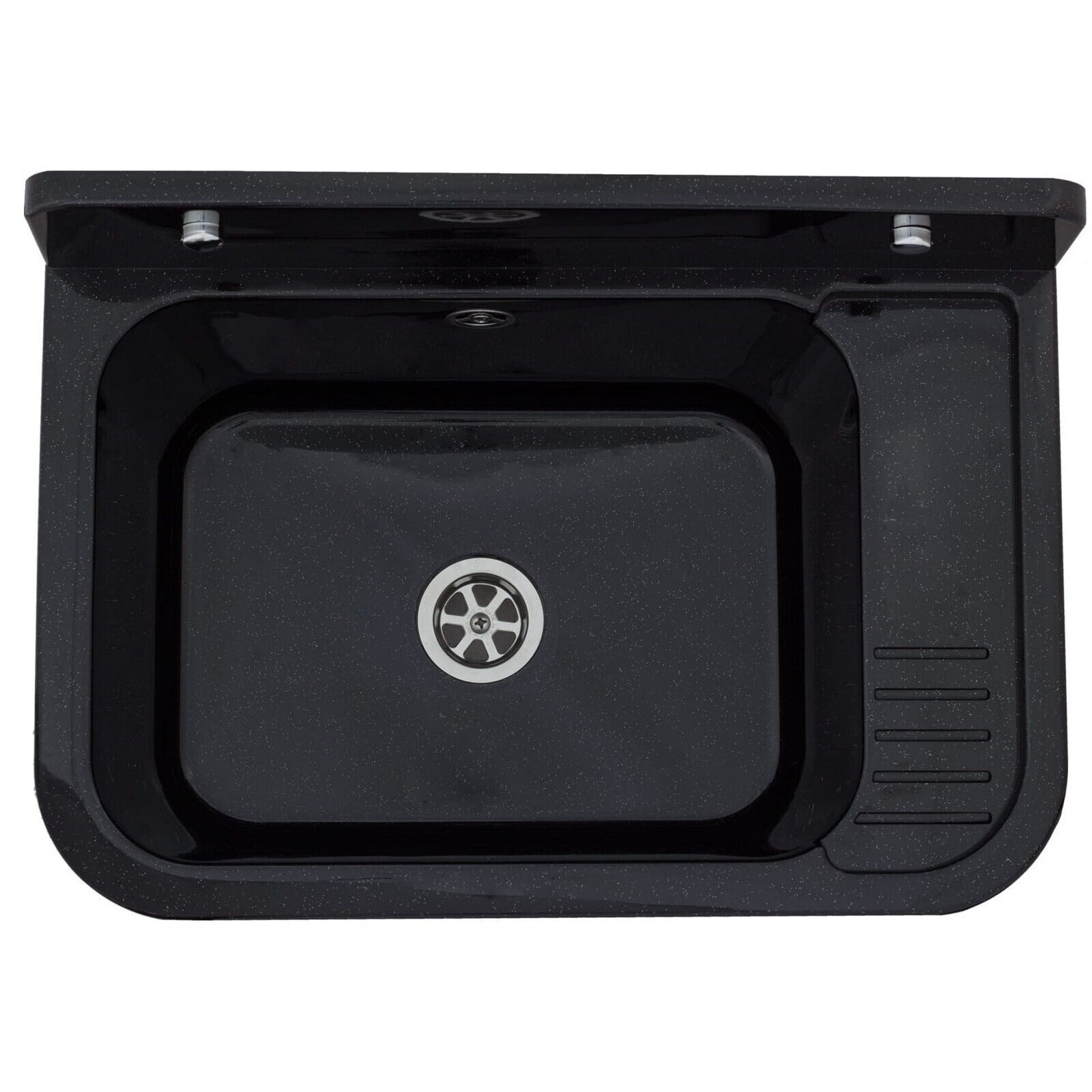 QLS Küchenspüle Vigo, Kunststoff-Spülbecken, 50 x 34 cm Ausgussbecken Раковины draußen Garten Werkstatt