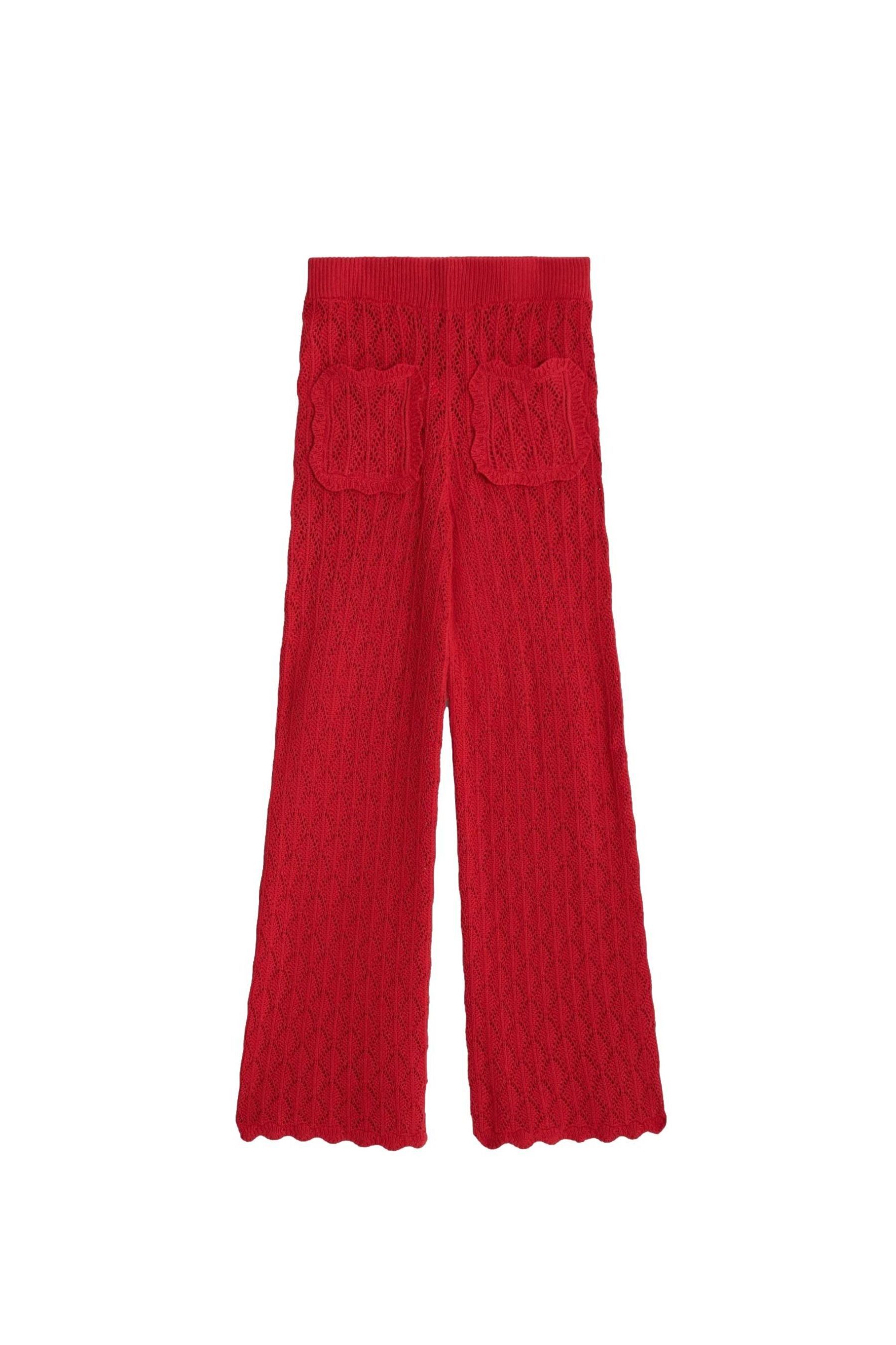 Bhoem Palazzohose WEITE POINTILLE-STRICKHOSE (1-tlg)