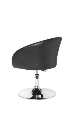 KADIMA DESIGN Loungesessel LIFT Chill-Sessel - Retro-Stil mit verstellbarer Sitzhöhe, Armlehnen, Drehbar, Höhenverstellbar