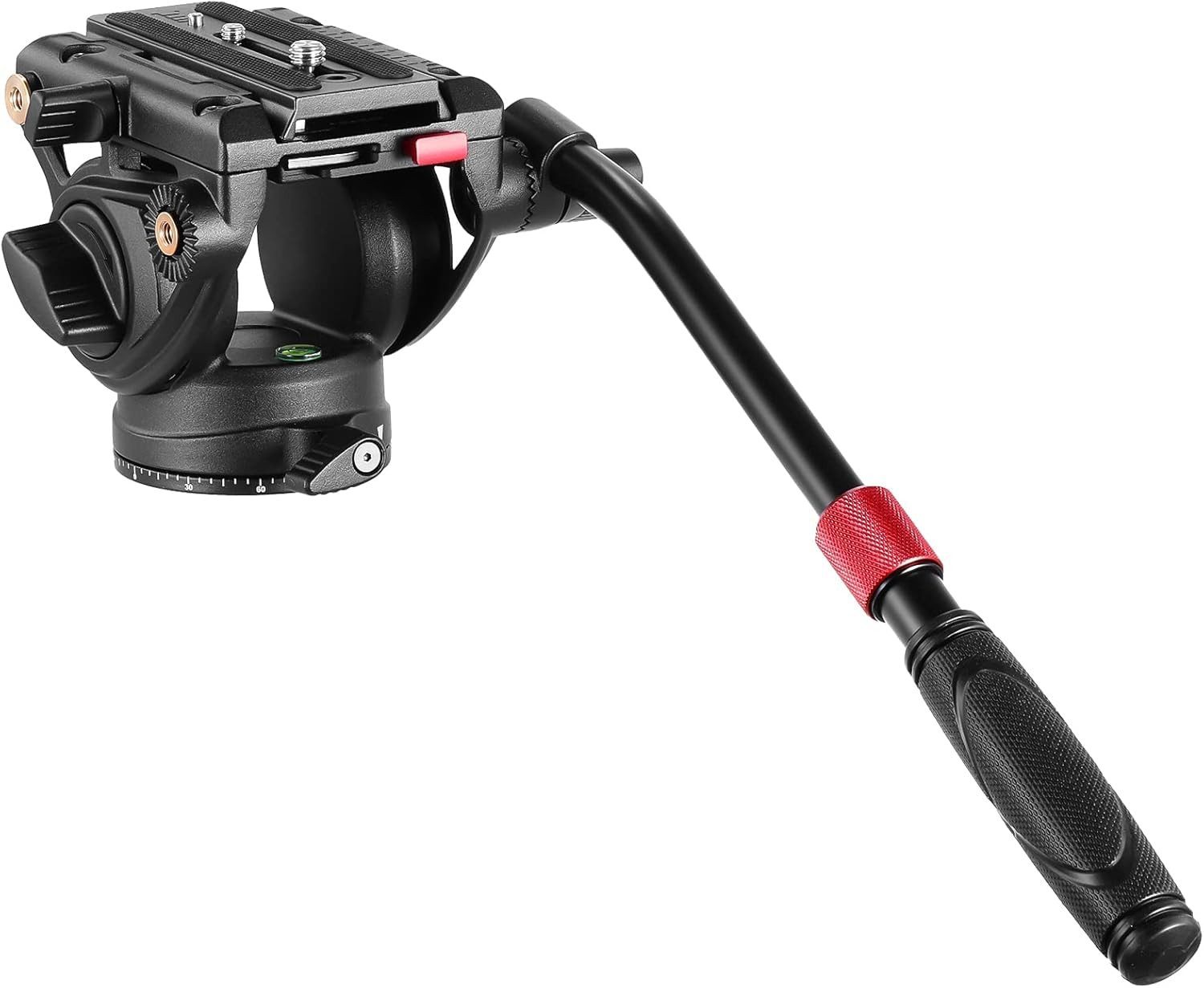 Neewer Fluid-Video-Neiger GM002 Profi Fluidkopf mit Teleskopgriff 75mm Basis