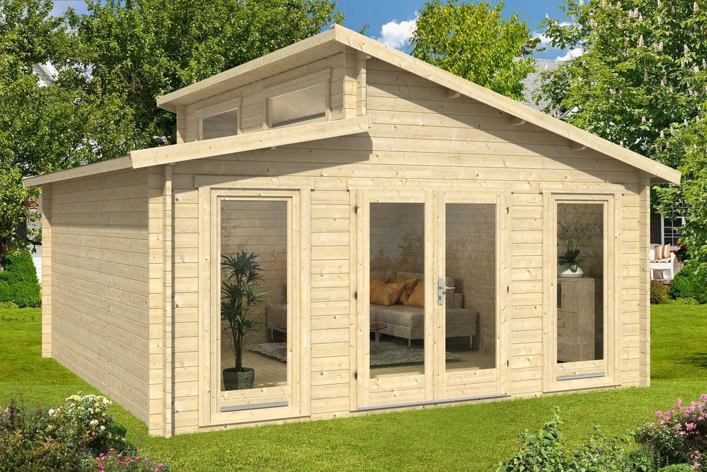 Thumbnail - Alpholz Gartenhaus Narvig-B, BxT: 520x520 cm