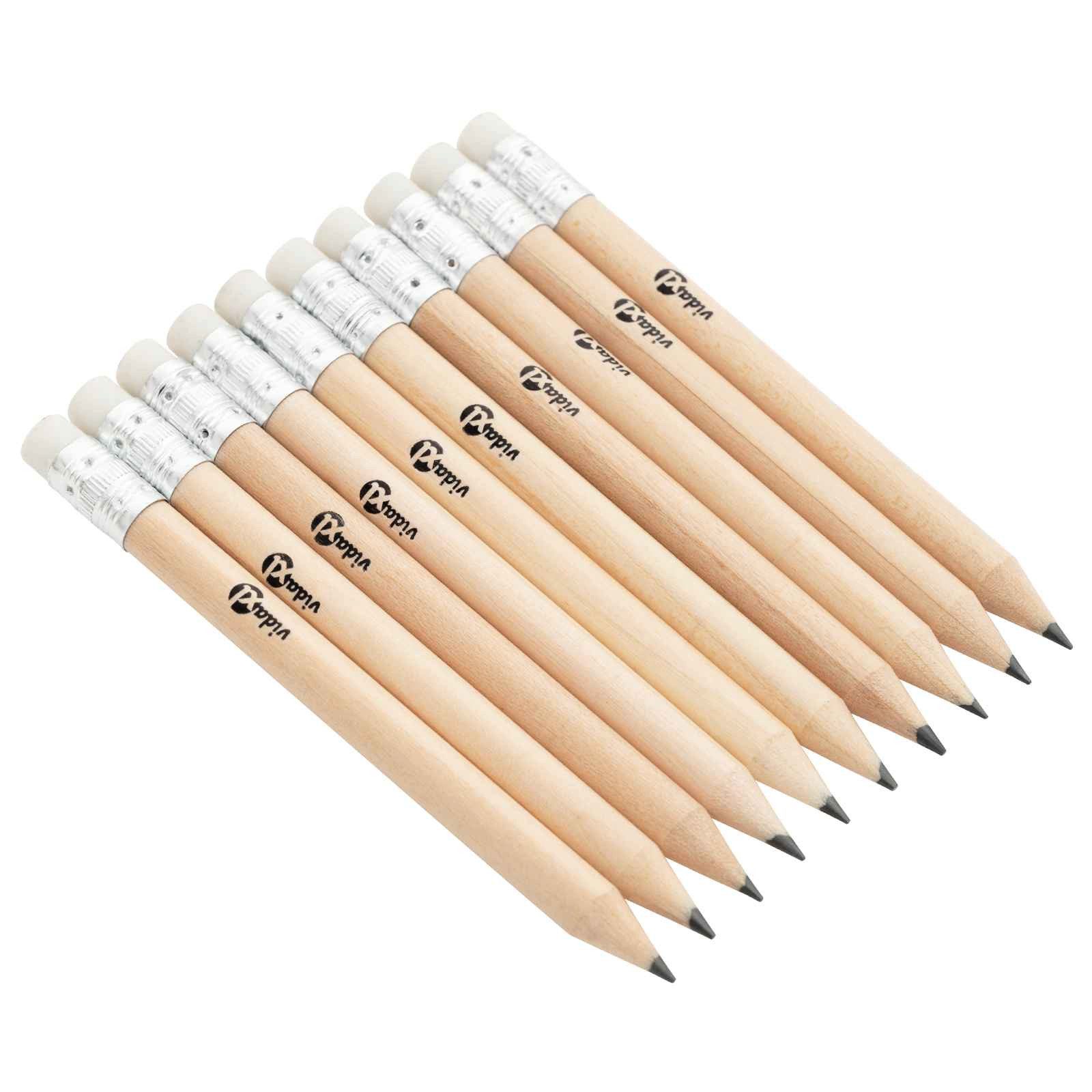 vidaXL Bleistift HB Bleistifte Ø 0,7 x 10 cm Natur Massives Poplar Holz, (300-tlg)