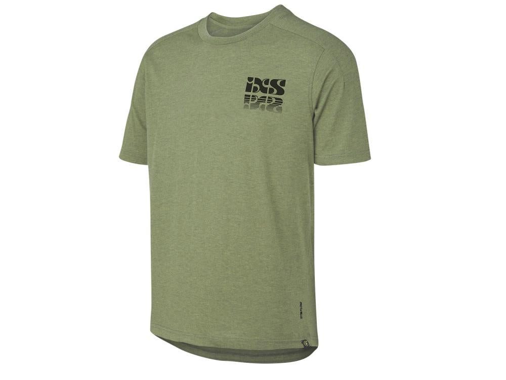 IXS Funktionsshirt iXS Flow Kids Mirror Tech Tee Short Sleeve olive KS
