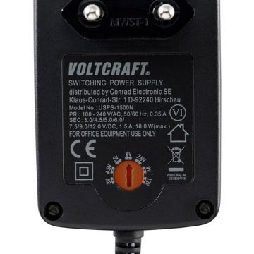 VOLTCRAFT Usps-1500N Stecker-Netzteil Steckernetzteil (Ausgangsspannung regelbar)