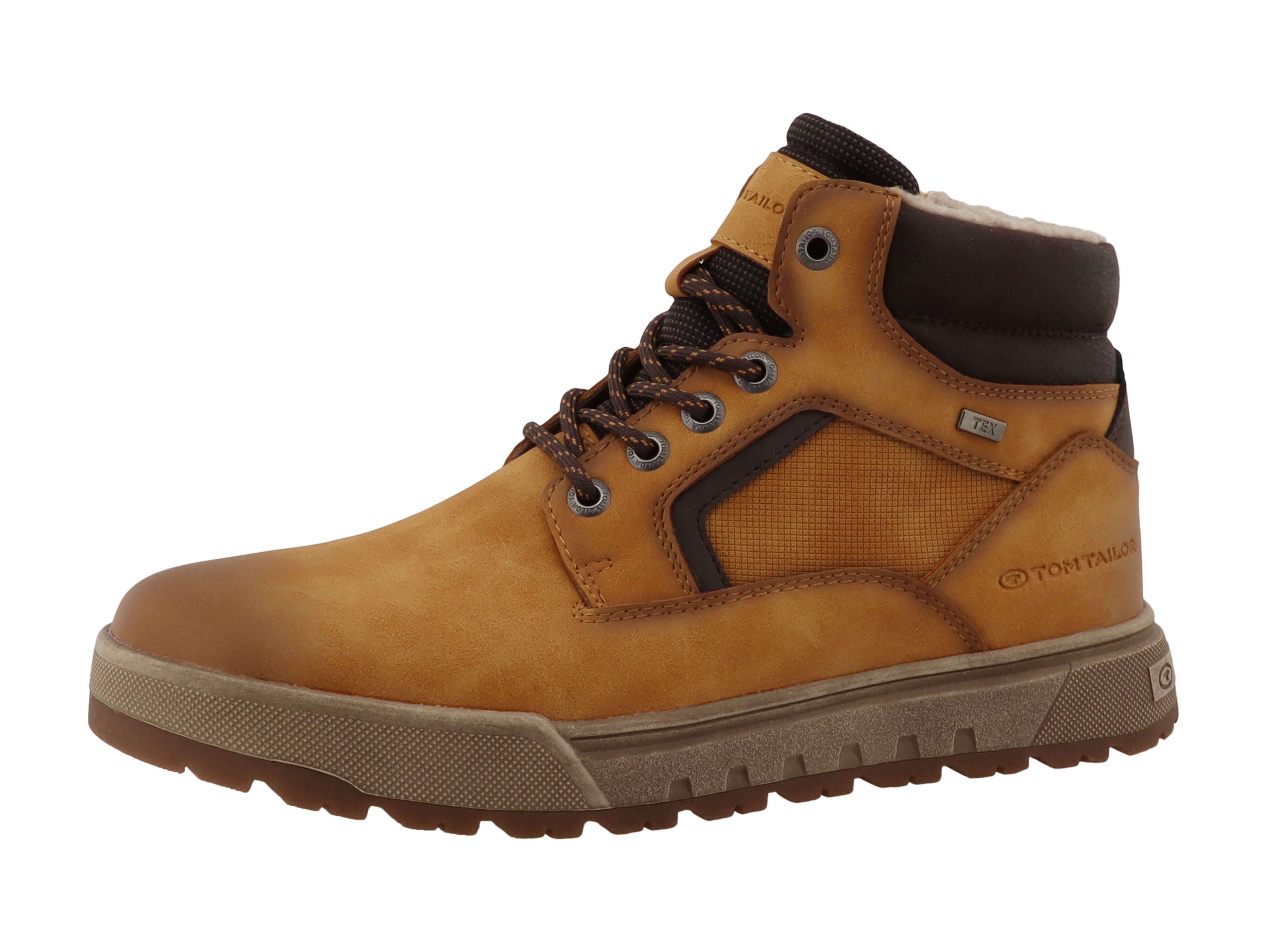 TOM TAILOR Winterboots Schnürboots, Used Look, mit praktischem Innenreißverschluss