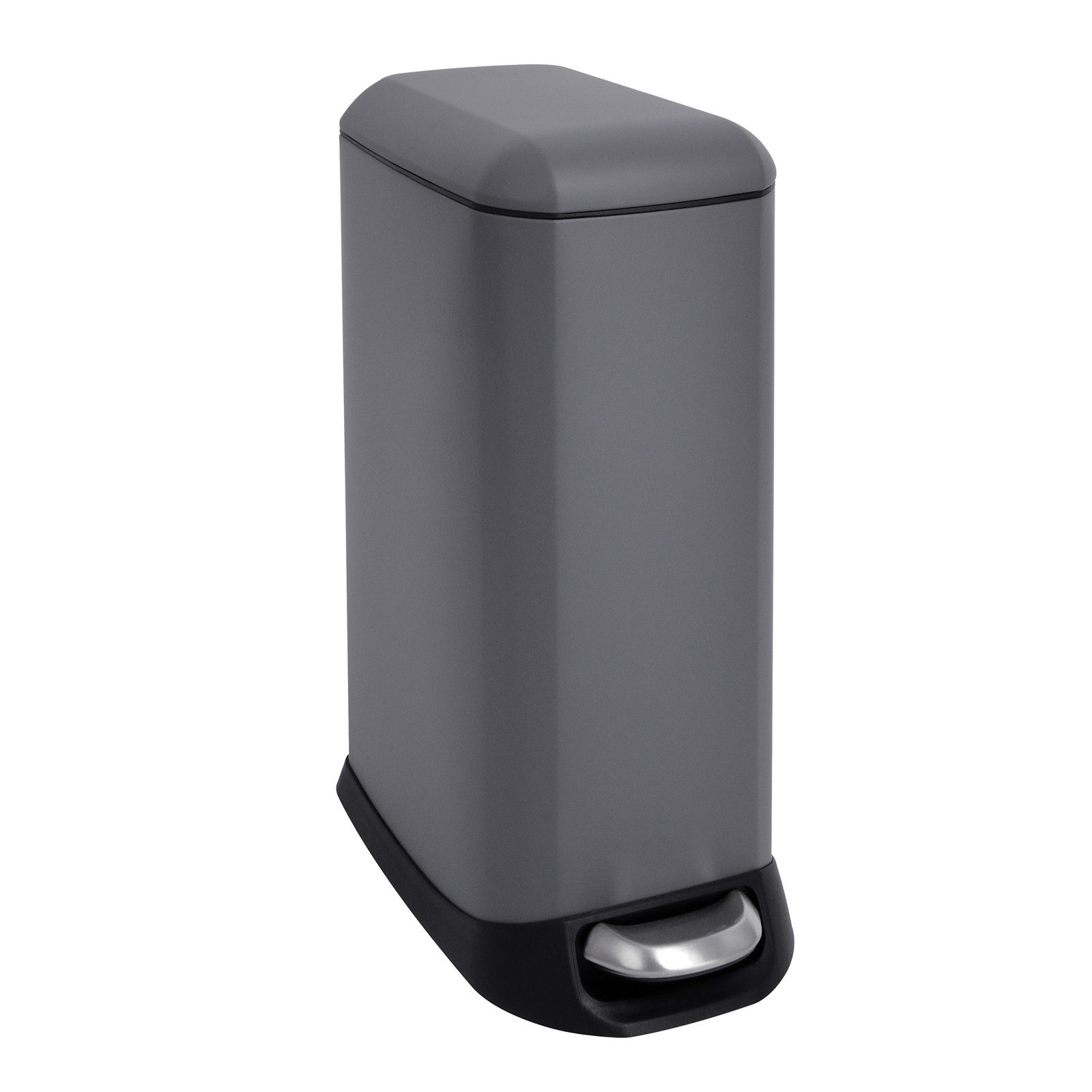 SVITA Мусорные урны TS20, Мусорные ведра с педалью, Inneneimer, 20L, pulverbeschichteter Stahl, Grau