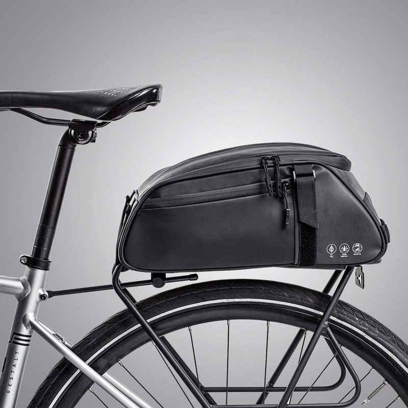 Aoucheni Fahrradtasche 8L Fahrrad Gepäckträgertasche Fahrradtasche, Reflektierend, Abdichtung (Piece), Geräumige Fächer, praktisches Design