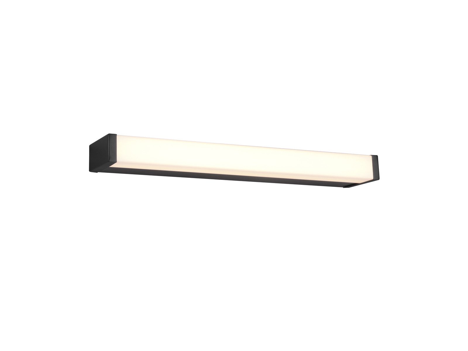 TRIO Leuchten LED Wandleuchte, LED fest integriert, Warmweiß, Flache Bad-Lampe für Wand, Spiegel-Leuchte aus Metall, Breite: 42cm