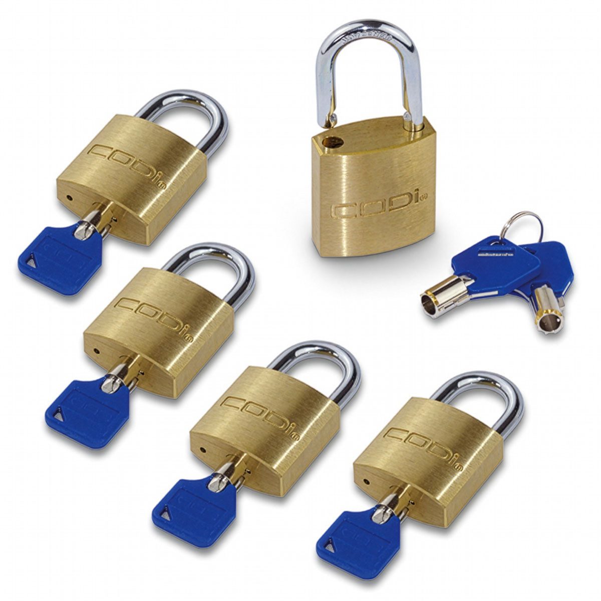 Sintron Vorhängeschloss 5er Set Bügelschlösser mit Einzelschließung 30mm, Einzelschließung
