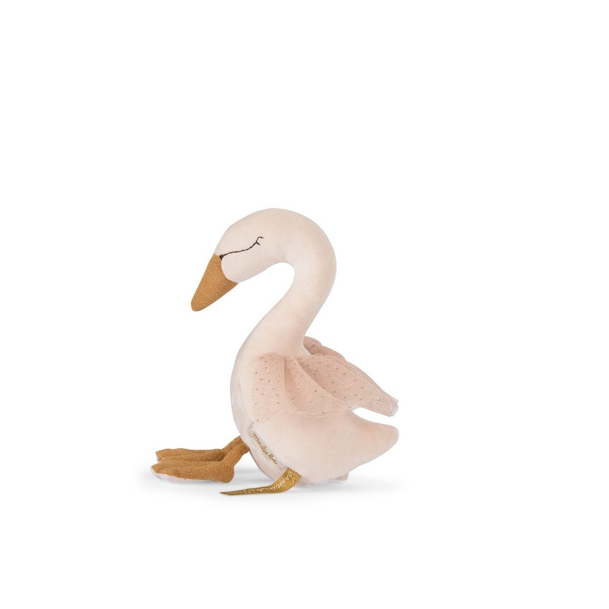 Moulin Roty Spieluhr Spieluhr Schwan Musikspieluhr für Babys zum Einschlafen mit Melodie, (1-tlg), Spieluhr mit Melodie