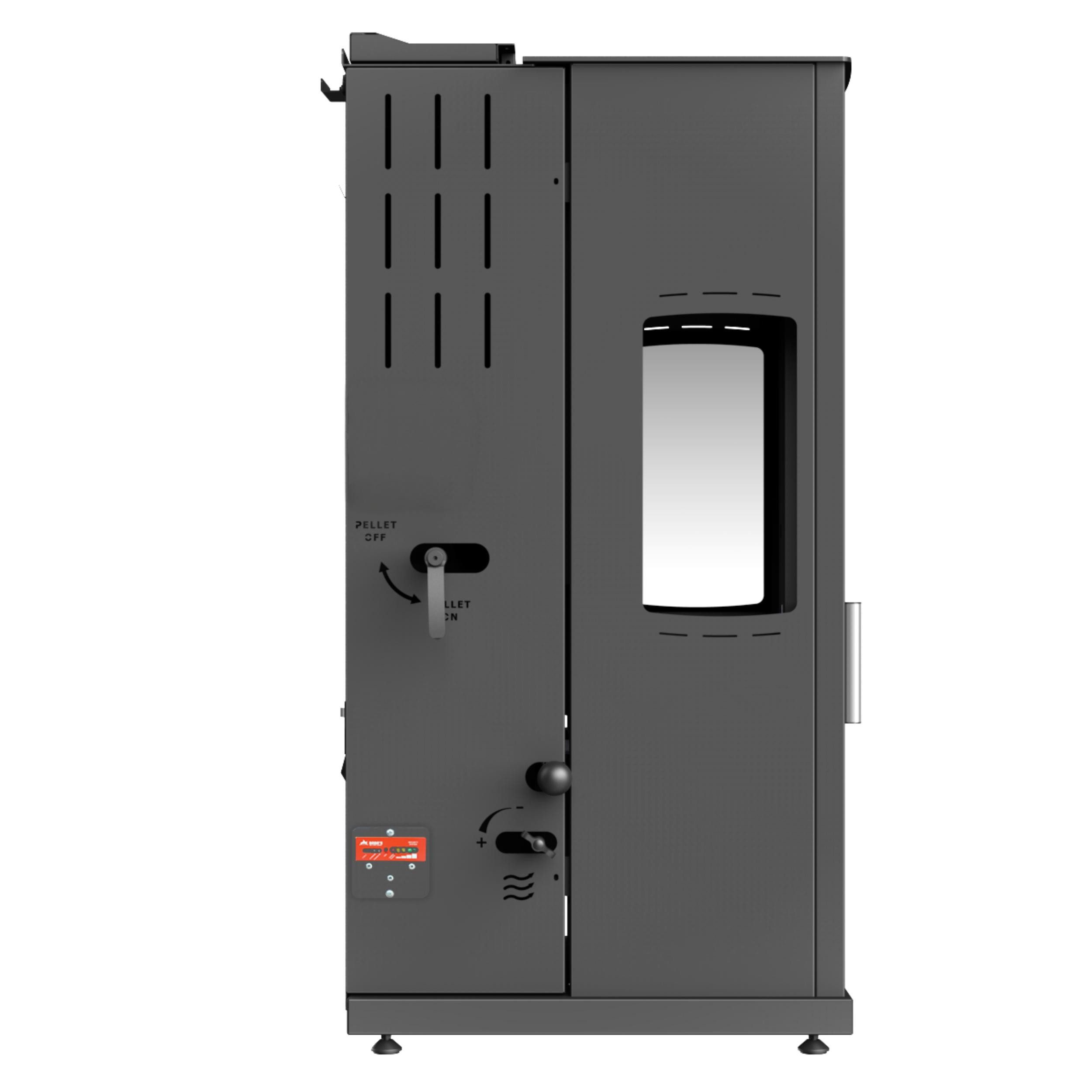 Baba's Kaminofen Eco Plus Hybridofen Pellets und Holz Kombiofen Pelletofen ohne Strom, 8 kW, Dauerbrand, Dauerbrandofen, Holzofen Holz Ofen Kamin – Bild 4 von 5