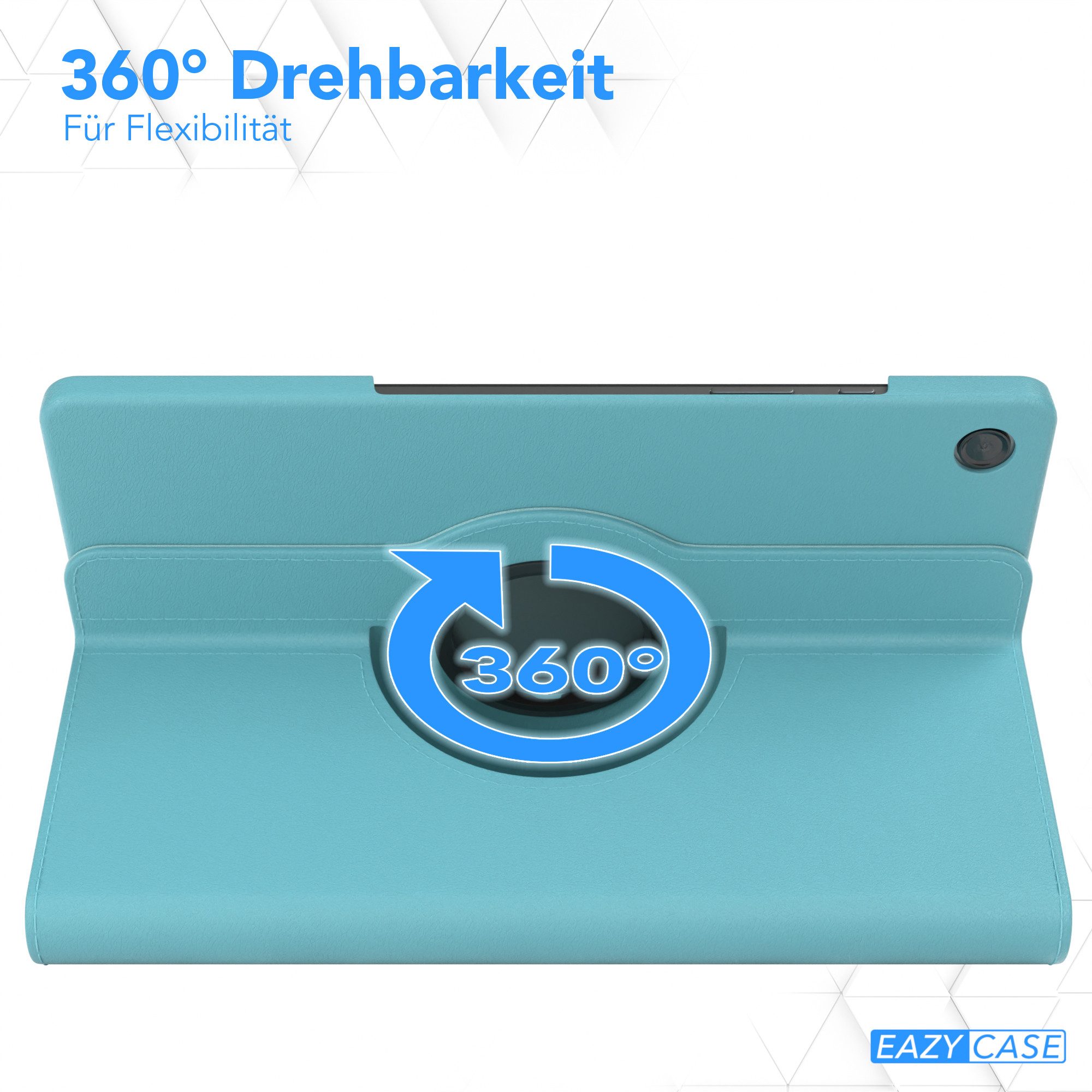 EAZY CASE Tablet-Hülle Rotation Case für Galaxy Tab A9 Plus Rotationcase 11 Zoll, Schutzasche für Tablets Flipcase Hülle Kratzschutz Displayschutz Blau