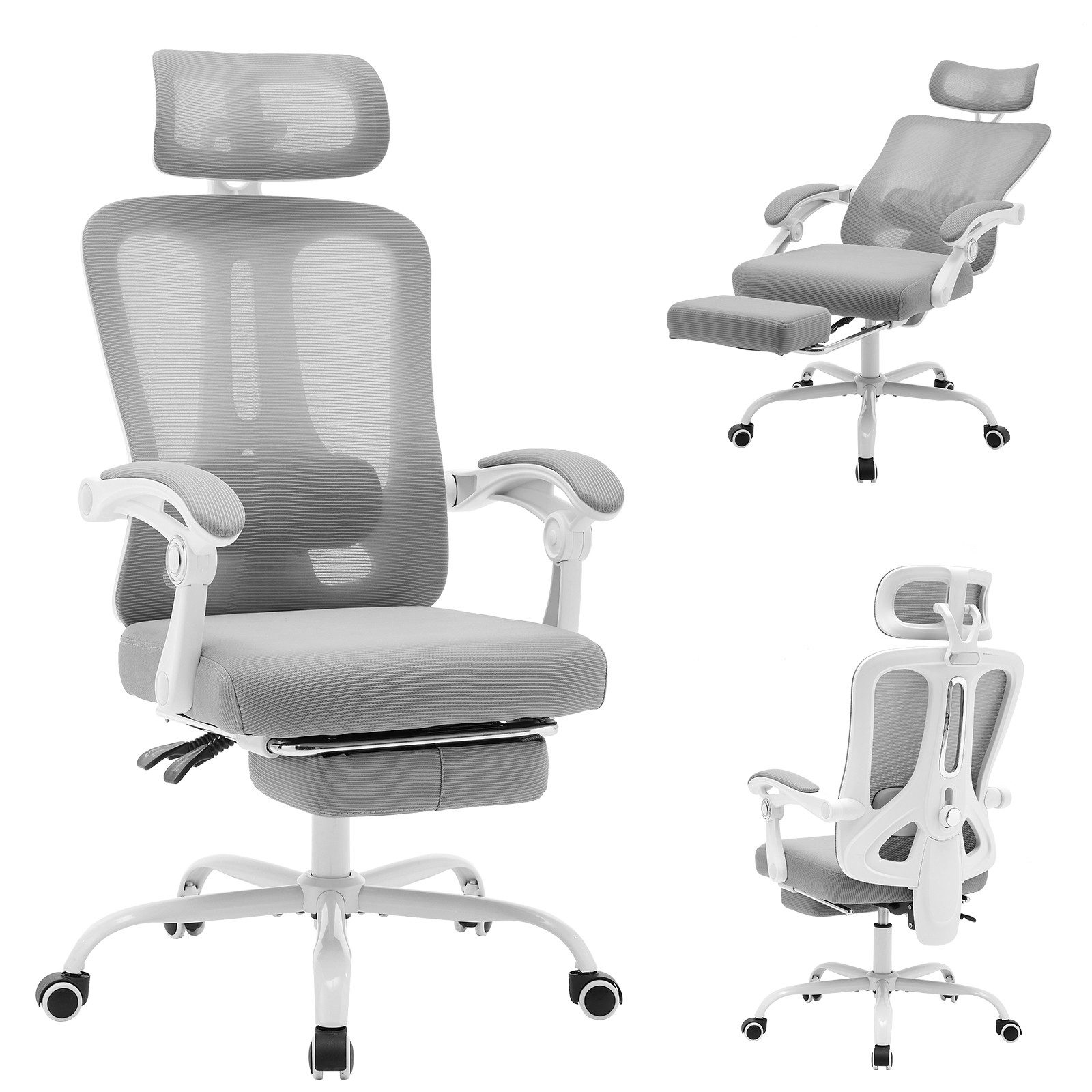 GarveeMore Bürostuhl Ergonomischer,Drehstuhl mit Fußstütze und günstig online kaufen