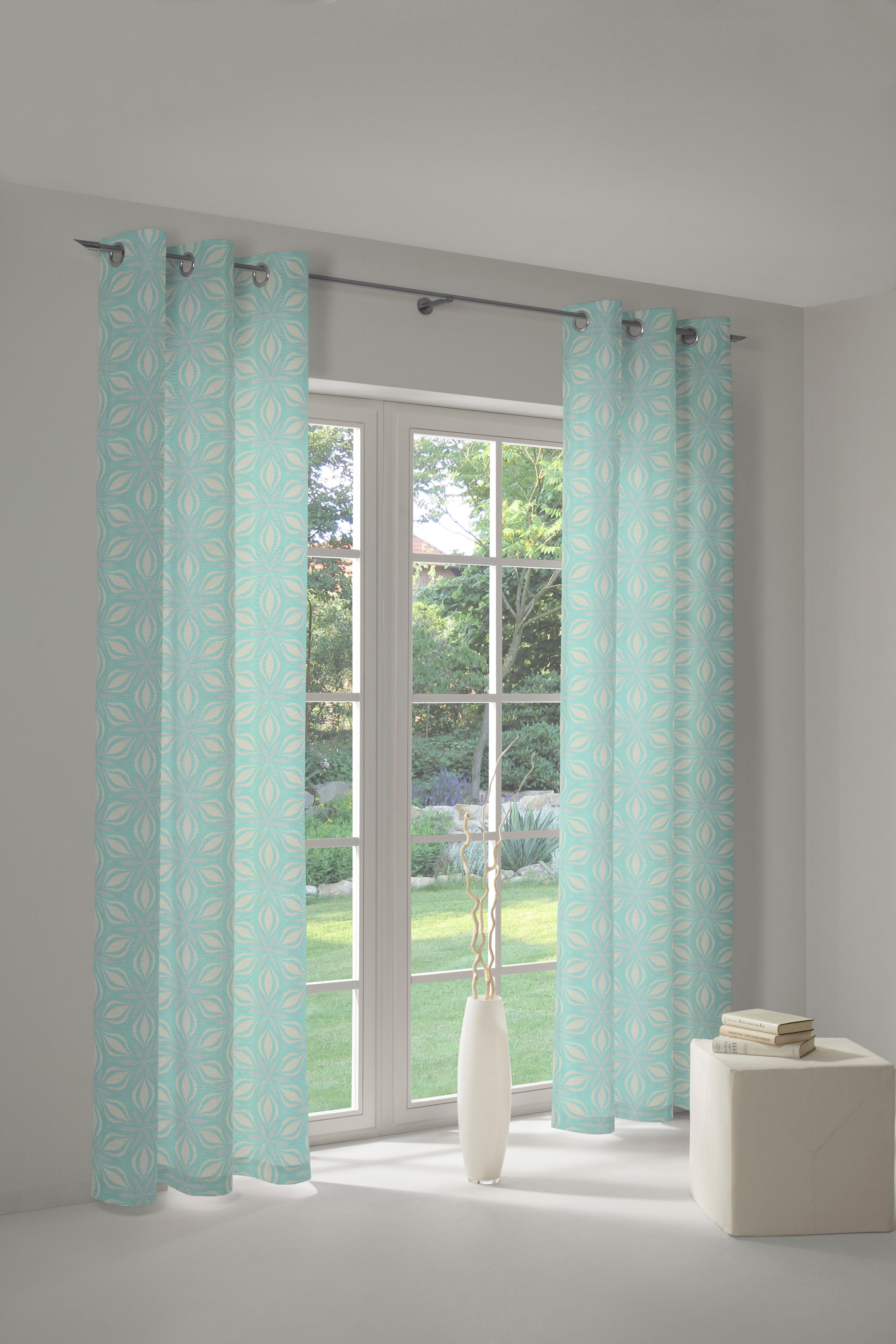 Adam Vorhang Retro Floret, Ösen (1 günstig online kaufen