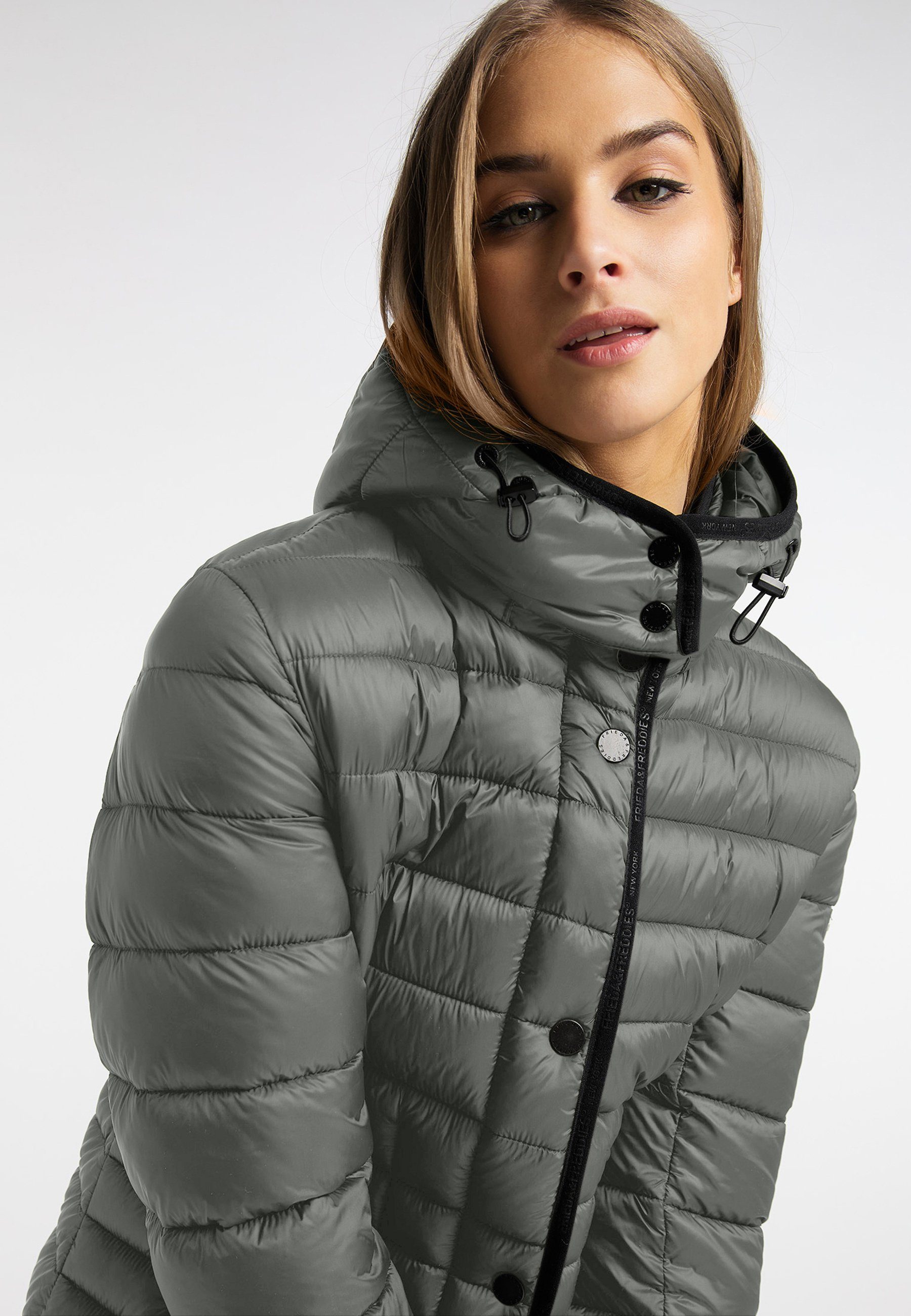 & NY Down Freddies Laura- Fake May Outdoorjacke Frieda 2 Jacket, grauschwarz