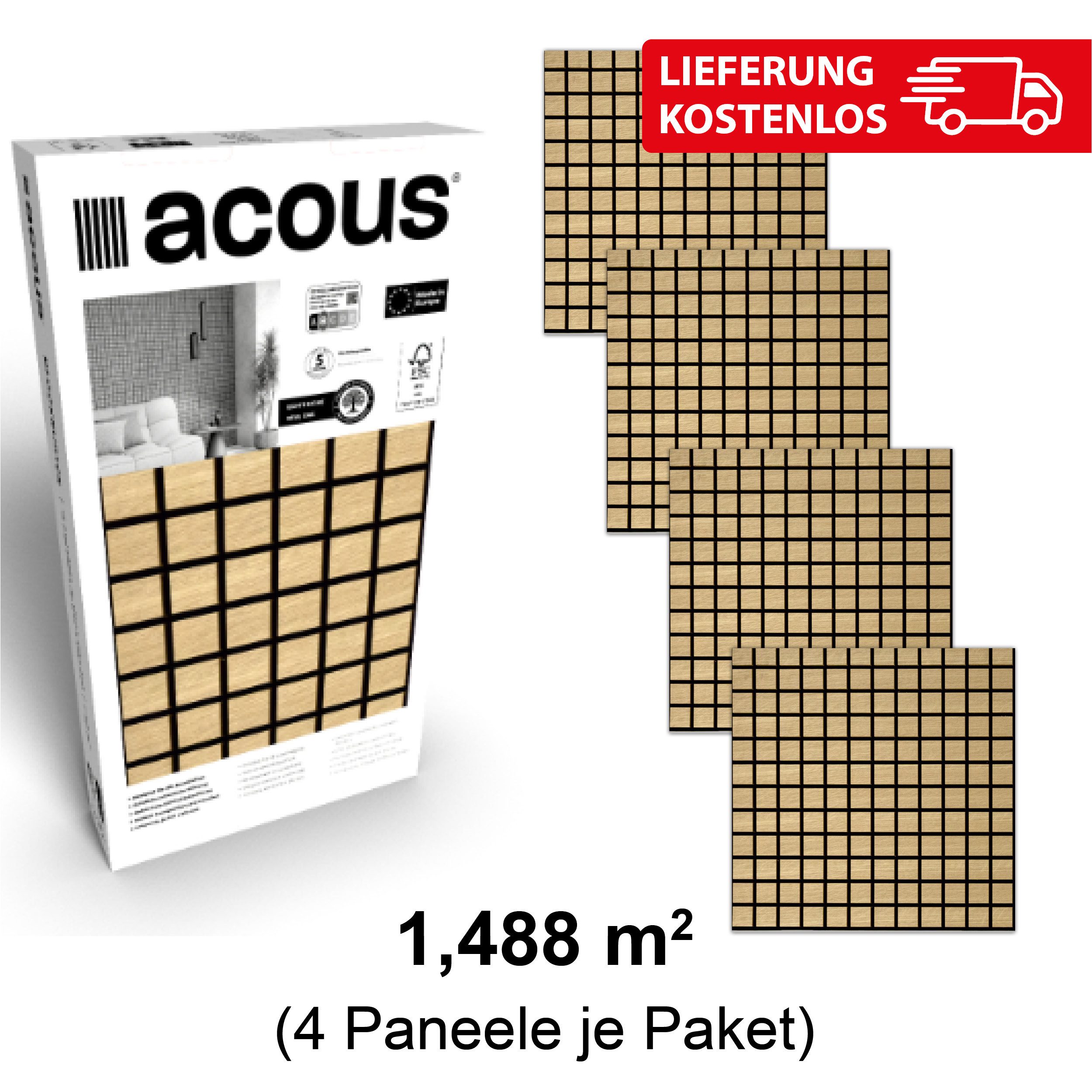 acous 3D Wandpaneel NEUESTER TREND Akustikpaneel günstig online kaufen