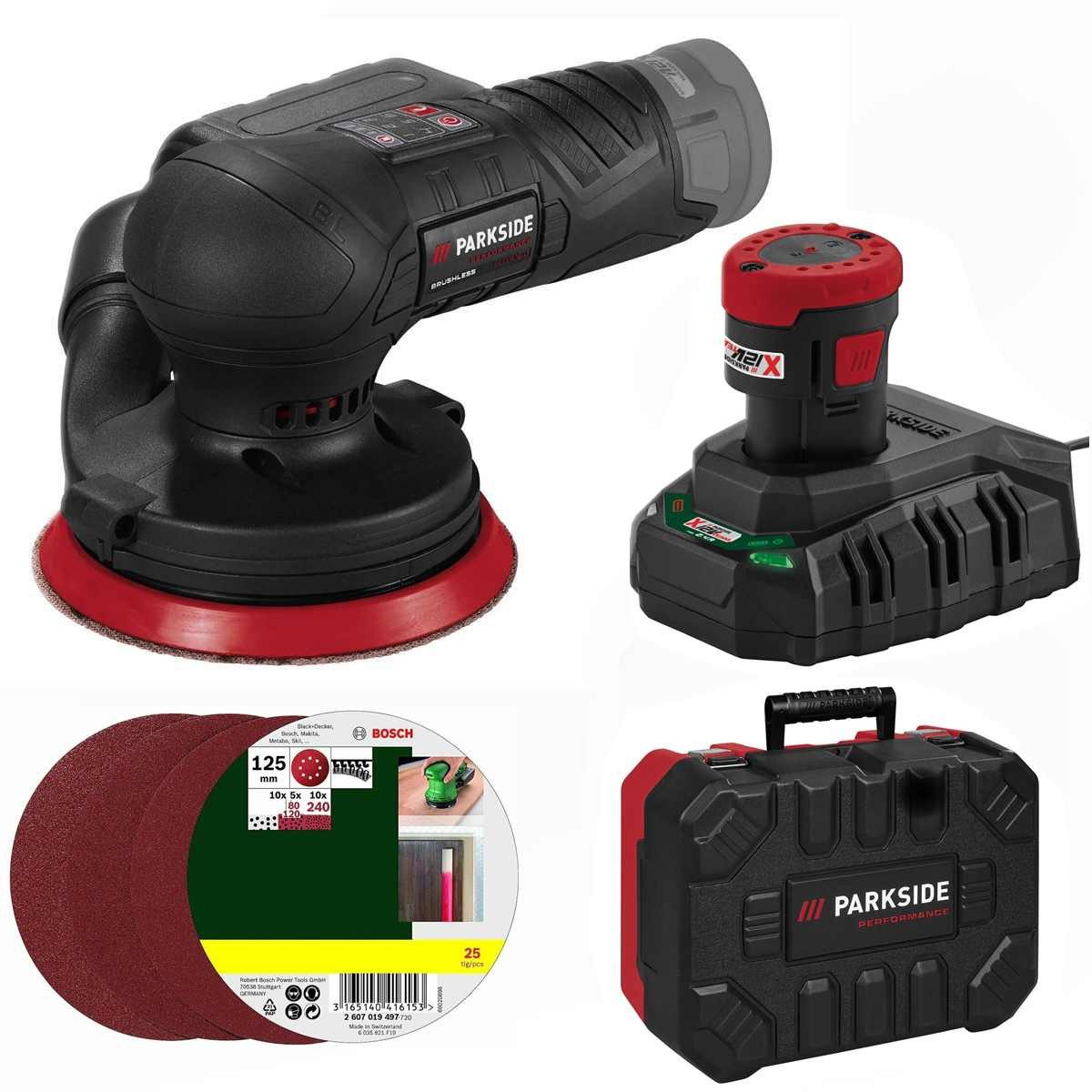 Parkside Deltaschleifer 12V Akku-Exzenterschleifer PAESP 12-Li mit Akku / Ladegerät