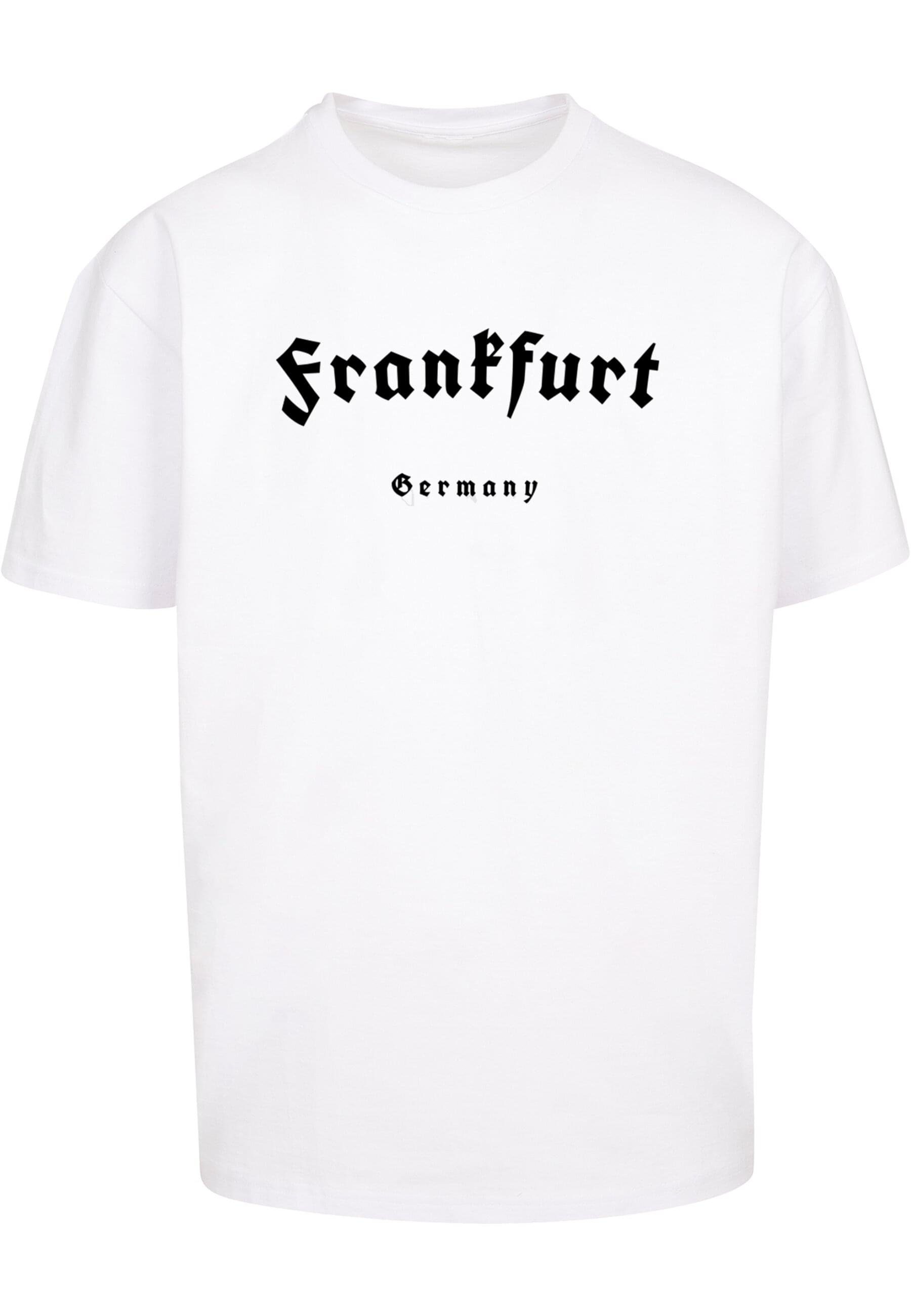 Merchcode T-Shirt Herren Frankfurt Heavy Oversize Tee-BY102 (1-tlg) white