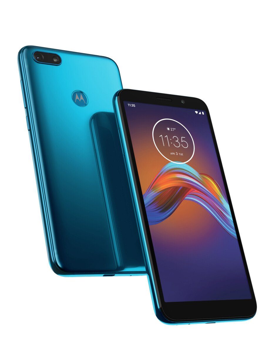 Motorola Moto E6 Play XT2029-2 32GB Ocean Blue + Kitsound Boomcube Smartphone (13,97 cm/5,5 Zoll, 13 MP Kamera, Fingerabdrucksensor,Face-Unlock)