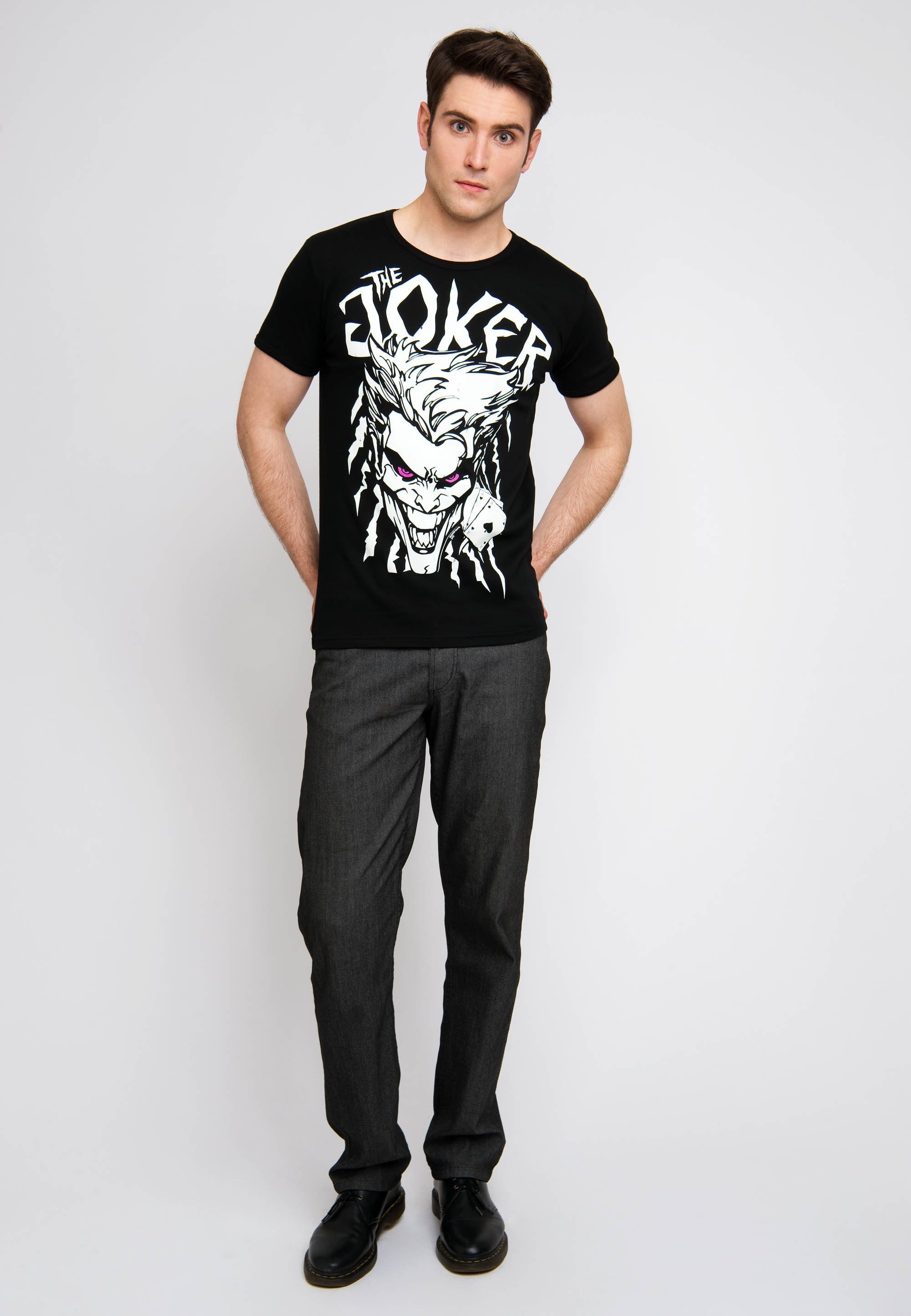 Aces The Joker tollem - T-Shirt Joker-Print LOGOSHIRT mit