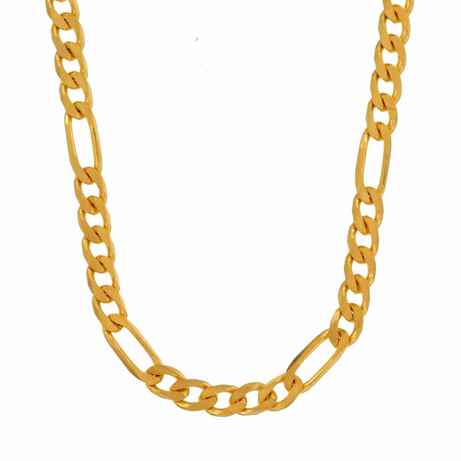 HOPLO Goldkette Goldkette Figarokette Länge 45cm - Breite 3,4mm - 333-8 Karat Gold Made in Germany mehr
