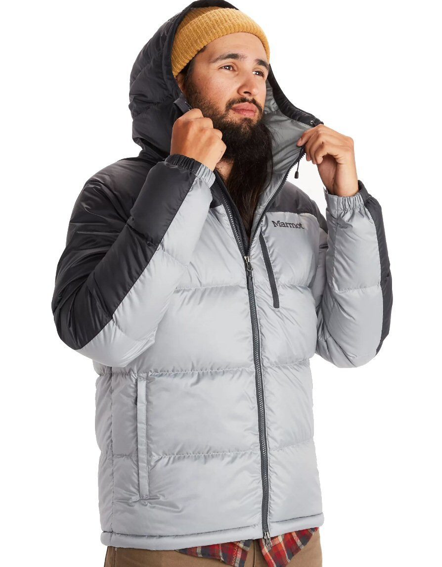 Marmot Winterjacke Guides Down Hoody grau Herren