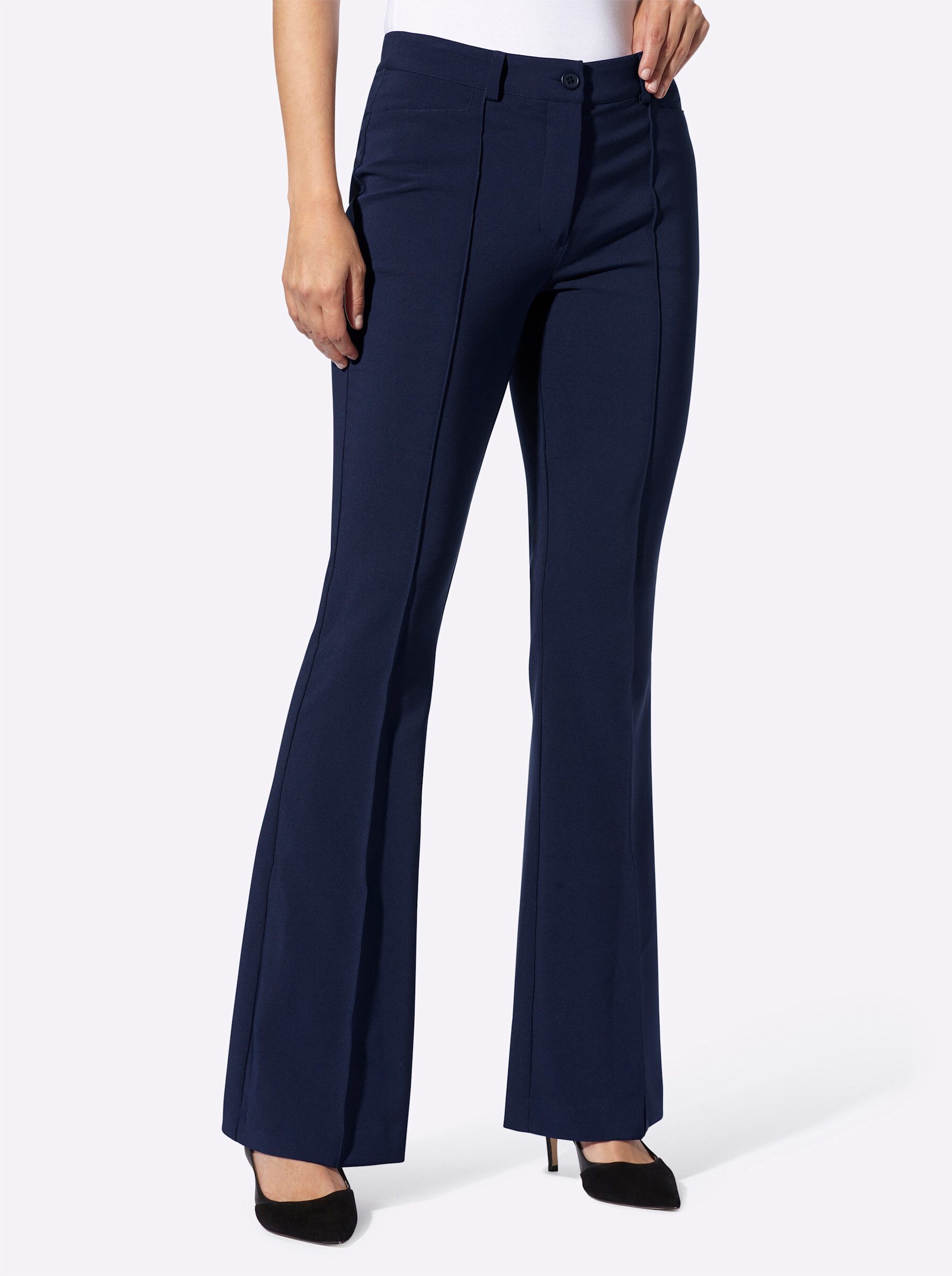 heine Jerseyhose Stretch-Hose Innenbeinlänge ca. 81 günstig online kaufen