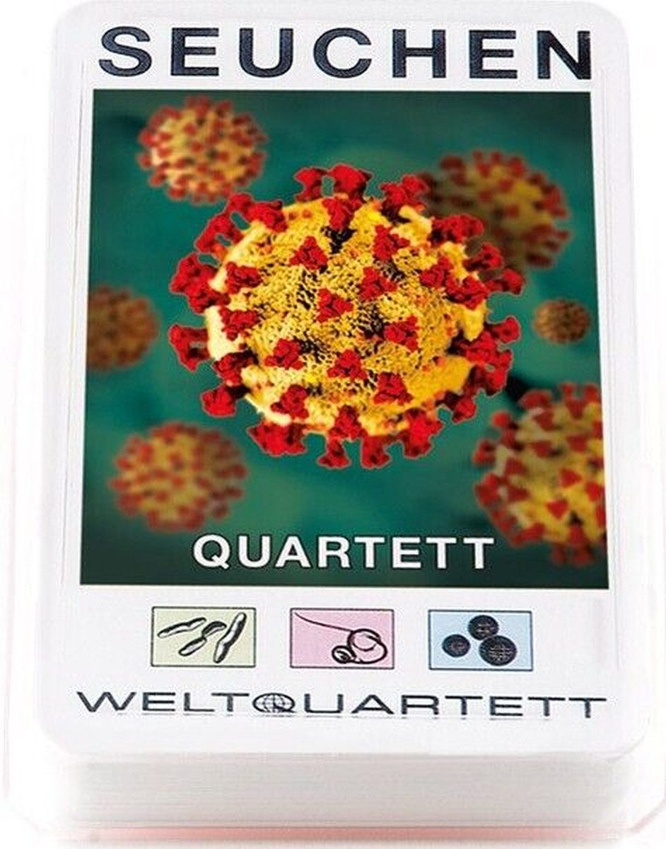 WestCraft Spiel Quartett Seuchen I Kartenspiel Weltquartett Welche ist die Schlimmste?, Weltquartett Kartenspiel, Krankheiten wie Malaria, Cholera, Pest, Ebola