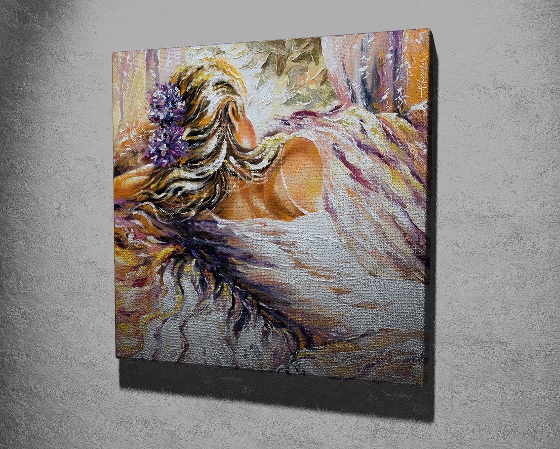 Wallity Leinwandbild VGA1313, Bunt, 45 x 45 cm, 100% Leinwand | Leinwandbilder