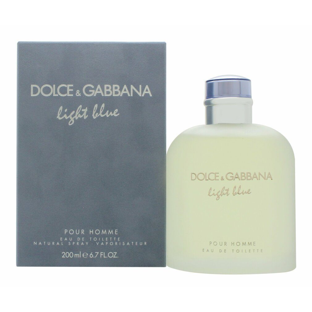 DOLCE & GABBANA Eau Eau 200ml Dolce de Blue Toilette Toilette Spray de Gabbana Light &