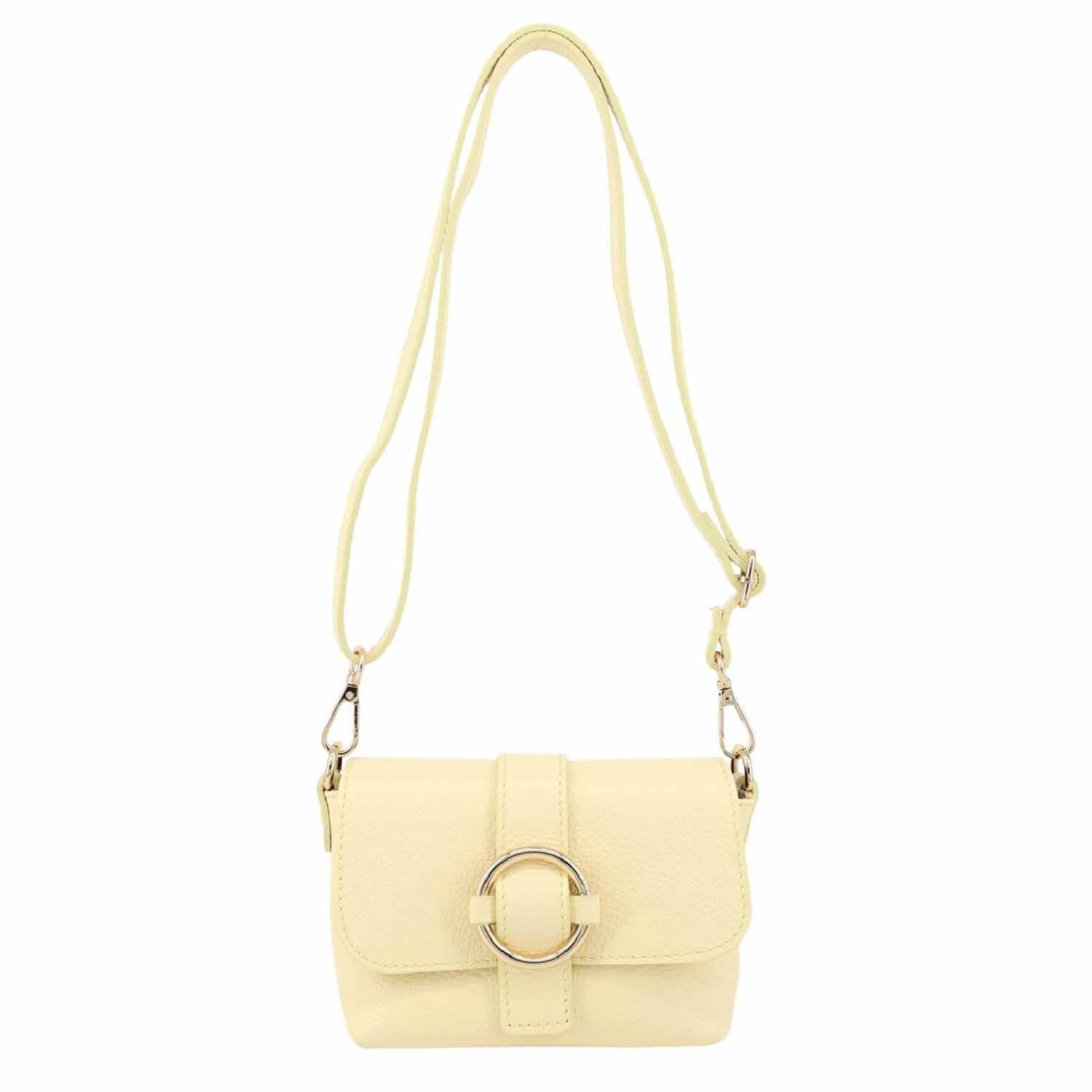 ITALYSHOP24 Schultertasche MADE IN ITALY Damen Leder Tasche Crossbody Umhängetasche Smartphone, Handytasche Ledertasche Brusttasche Freizeit Überschlagtasche Clutch